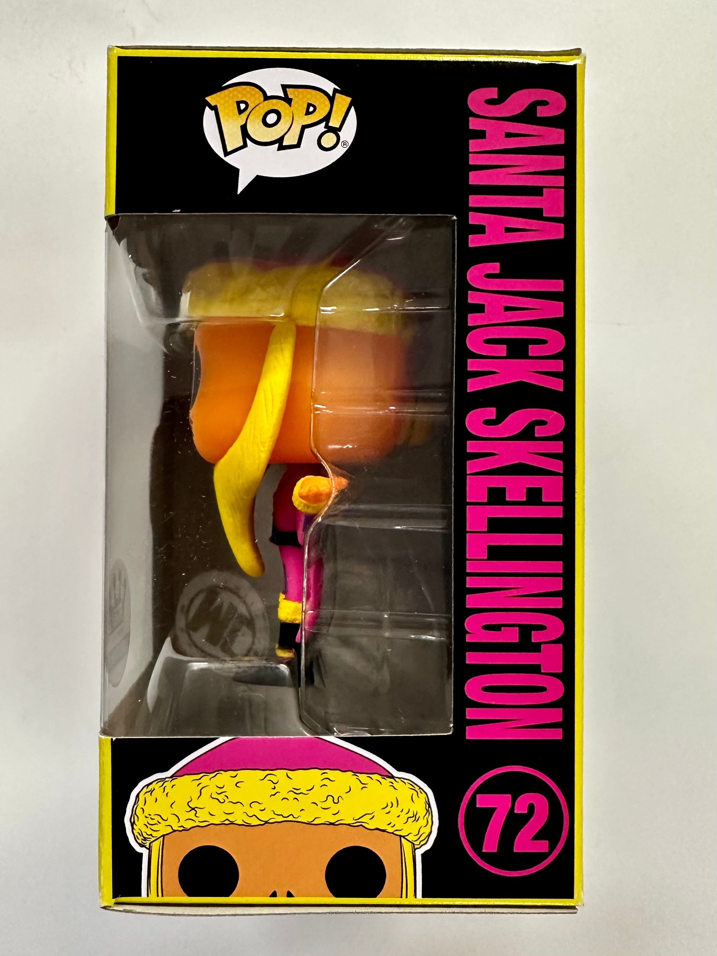 Funko Pop! Disney Black Light Santa Jack Skellington #72 NBC 2022 Exclusive