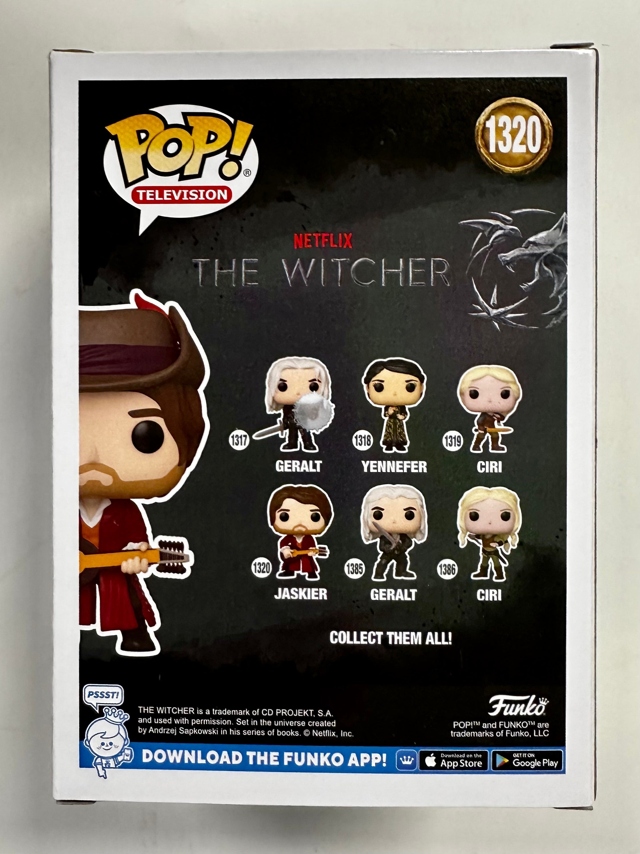 Funko Pop! Television Chase Jaskier With Hat #1320 Netflix The Witcher 2023