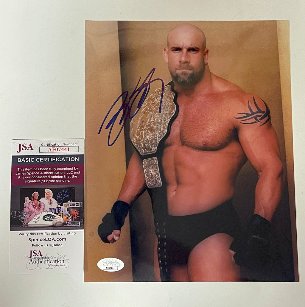 bill-goldberg-signed-wwe-wrestling-8x10-photo-with-jsa-coa-the-spear-wcw