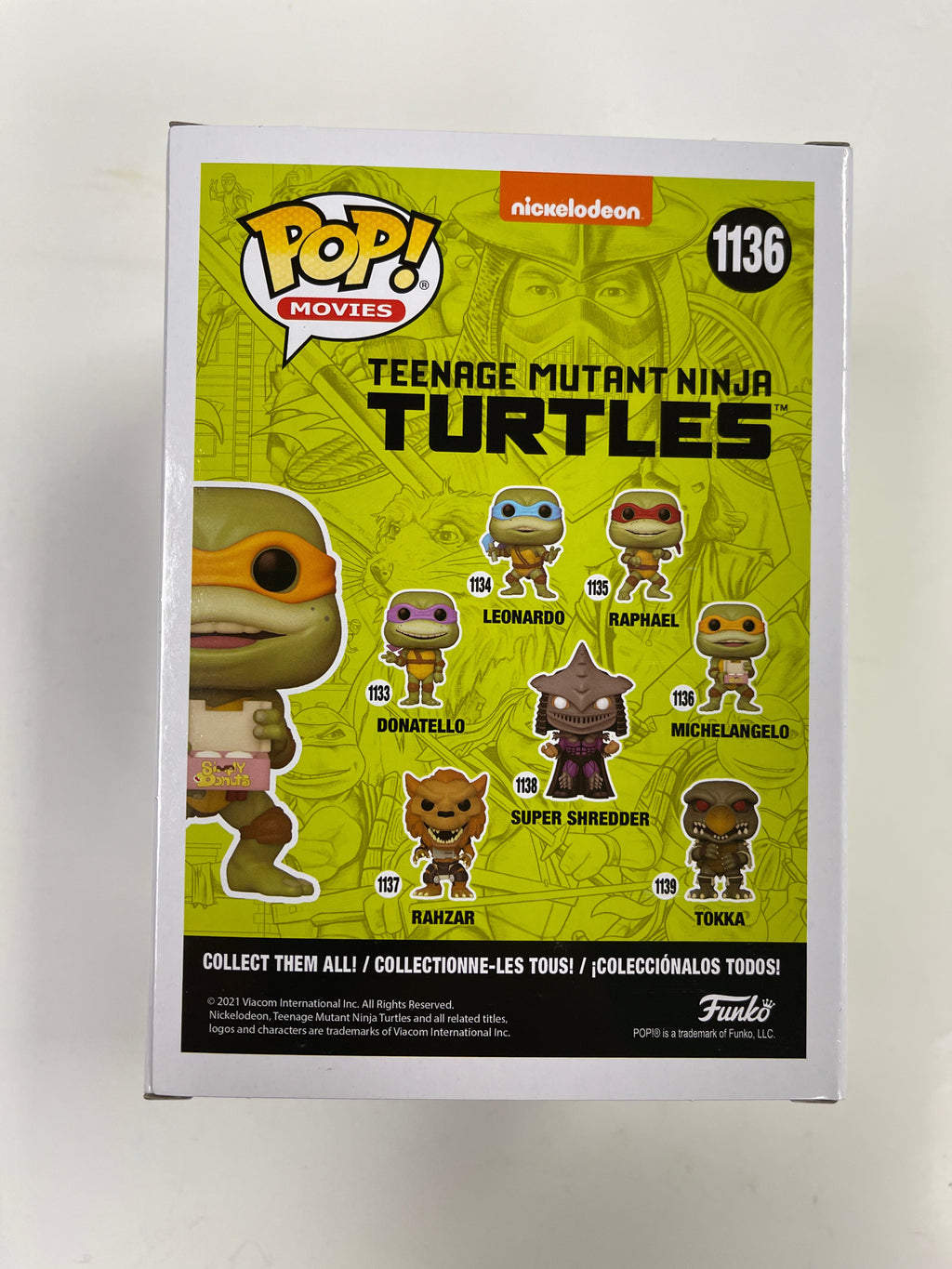 Funko Pop! Movies Michelangelo #1136 Teenage Mutant Ninja Turtles Secret of The Ooze