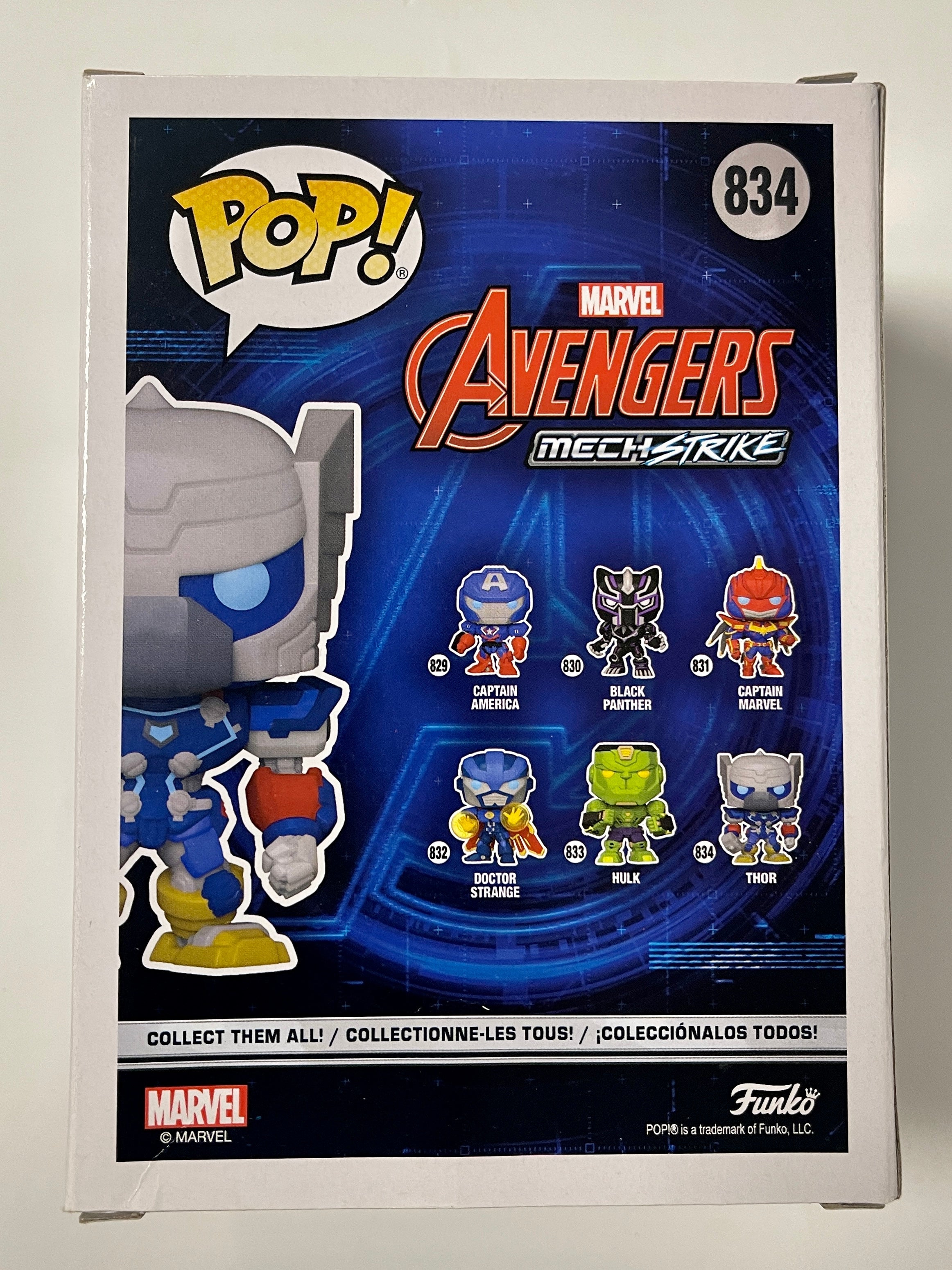 Funko Pop! Marvel Thor #834 Avengers MechStrike 2021 Box Dmg