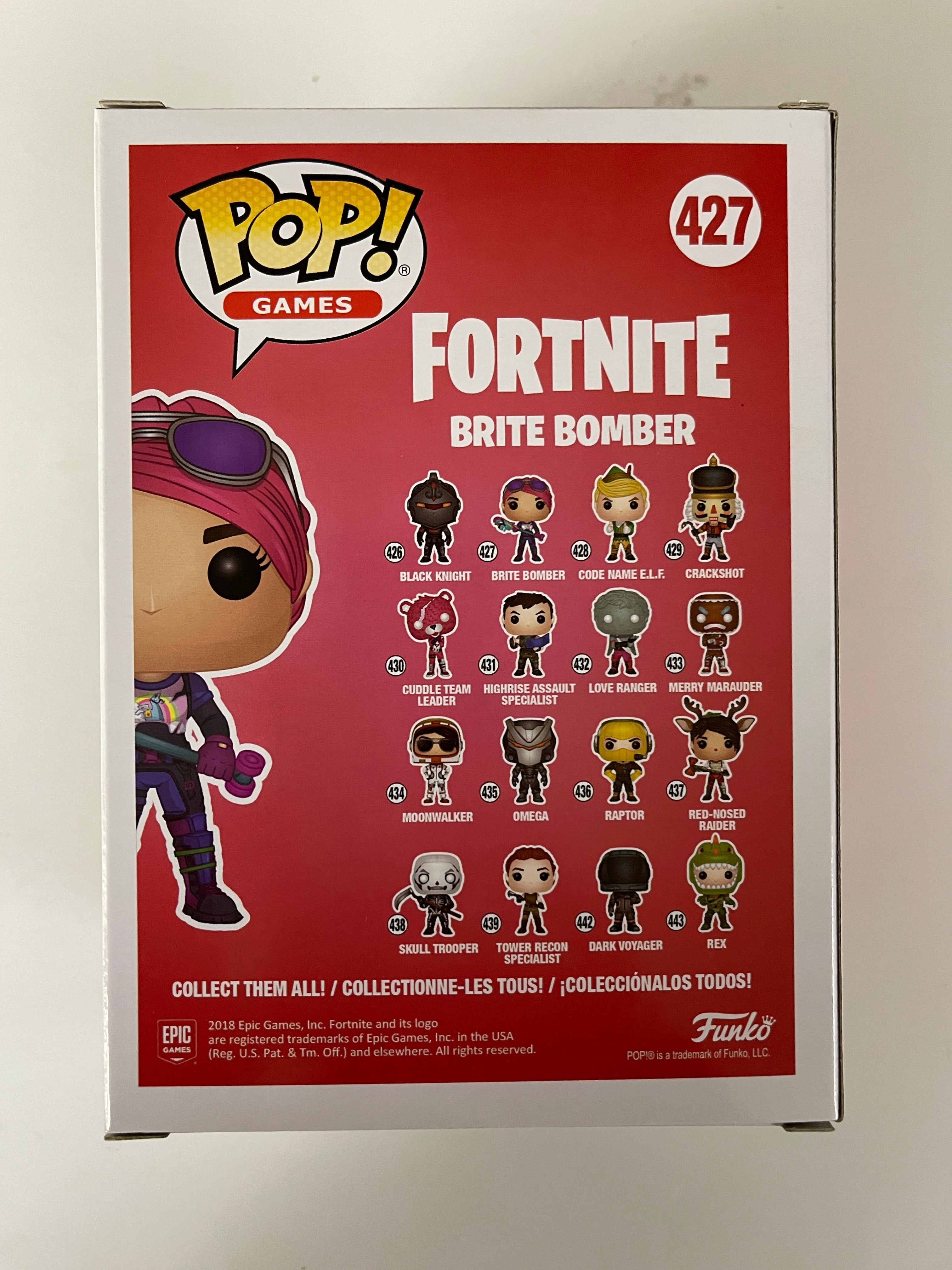 Funko Pop! Games Brite Bomber #427 Fortnite 2018