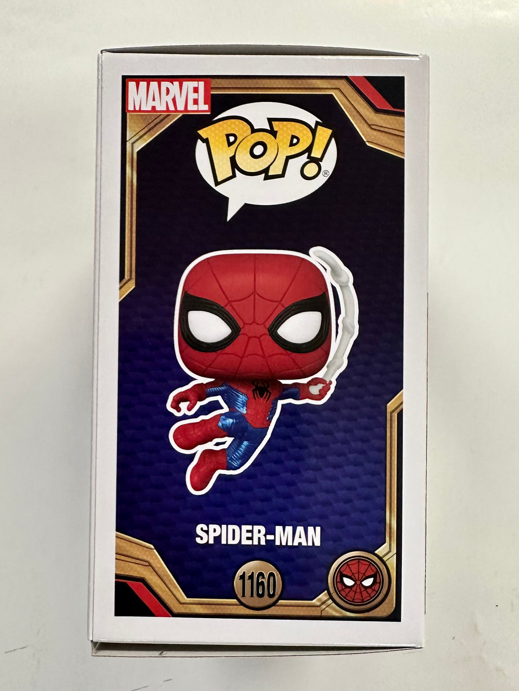 Funko Pop Marvel Metallic Spider-Man Swinging Finale Suit #1160 No Way Home 2023