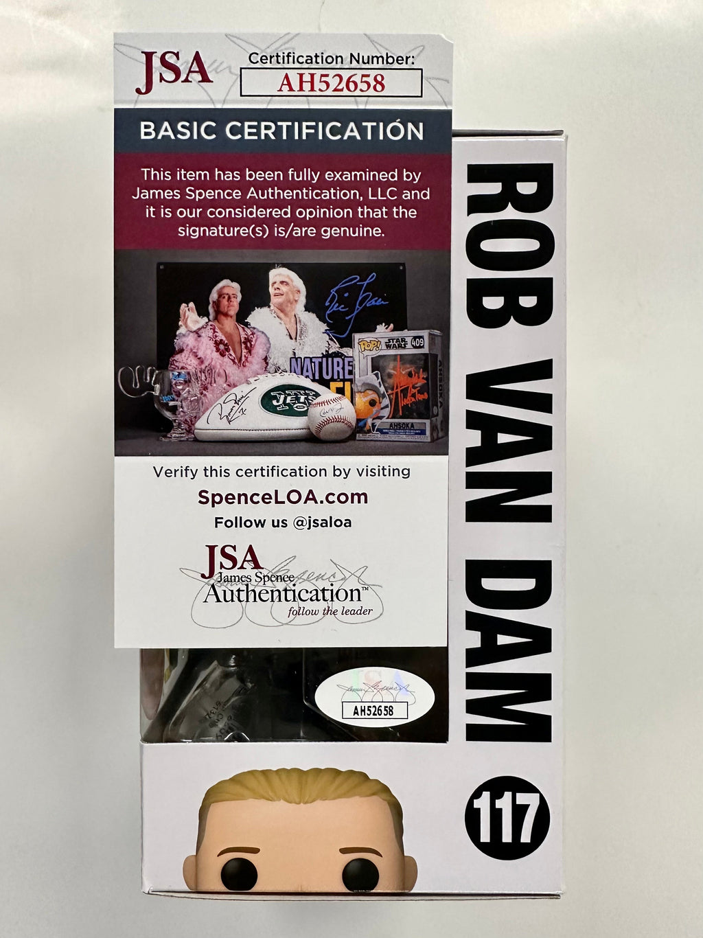Rob Van Dam Signed WWE Wrestling Funko Pop! & Pin Money in the Bank Exclusive #117 With JSA COA