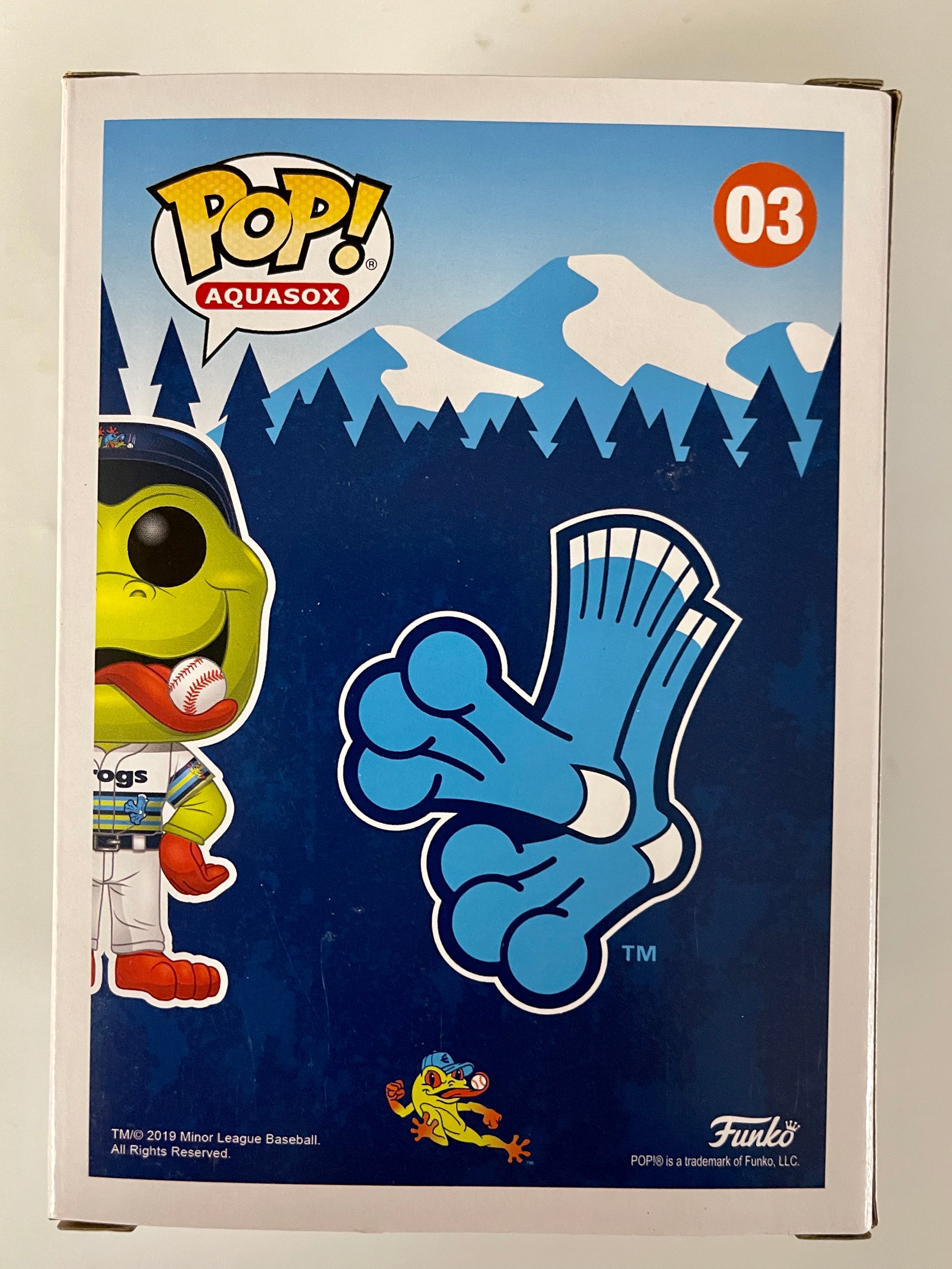Funko Pop! Webbly Frogs Jersey #03 Everett AquaSox Funko Field LE 5000 Pcs Vaulted 2019