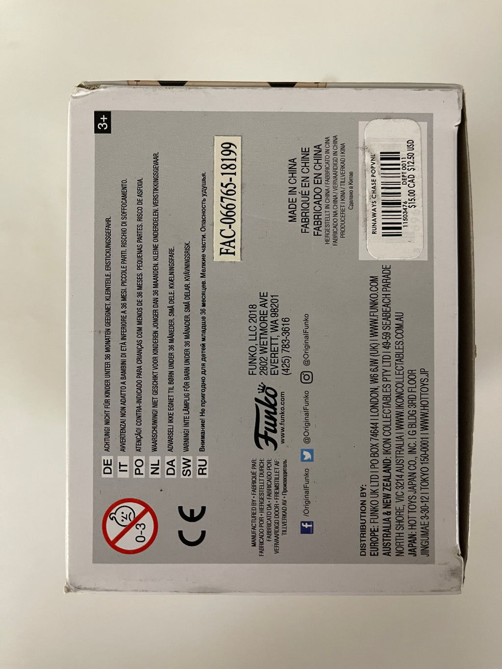 Funko Pop! Marvel Chase Stein #360 Runaways 2018 Box Dmg