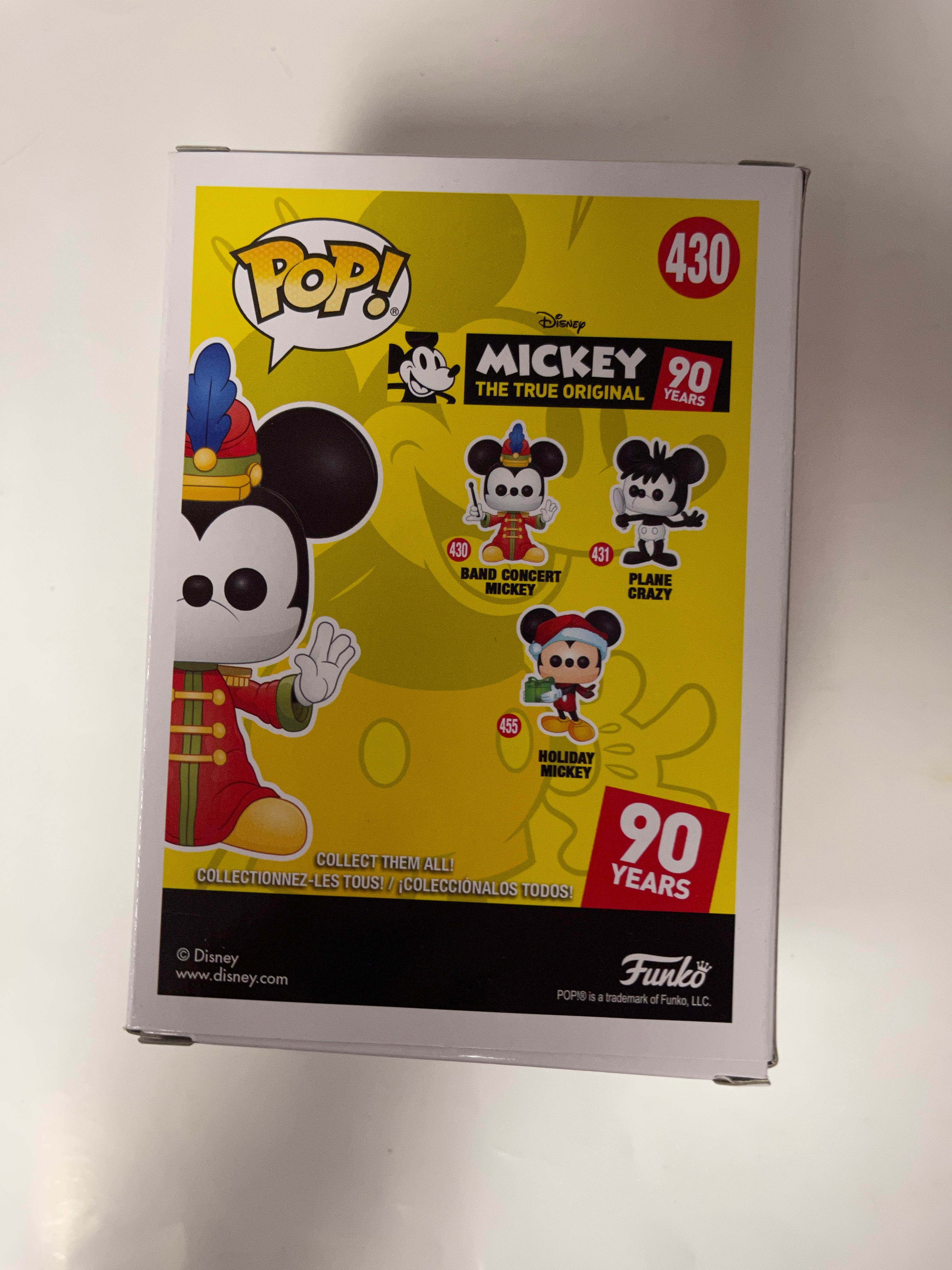 Funko Pop! Disney Band Concert Mickey Mouse #430 True Original 90 Years 2018