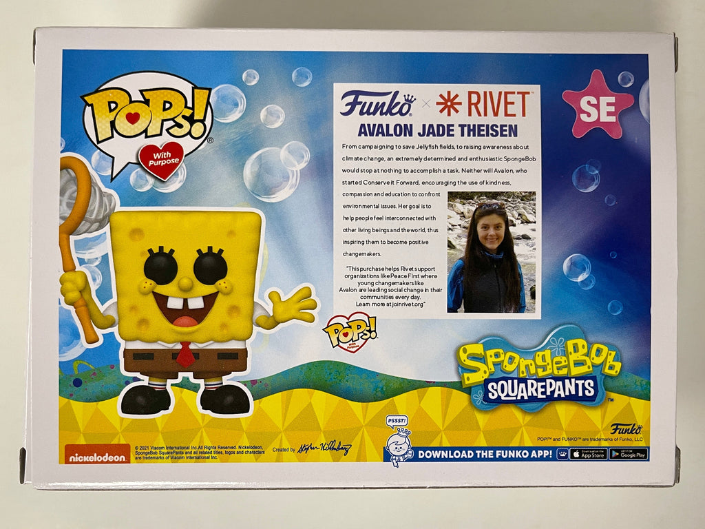 Funko Pop! Animation SpongeBob SquarePants W/ Net #SE 2021 Pops W/ Purpose 2021