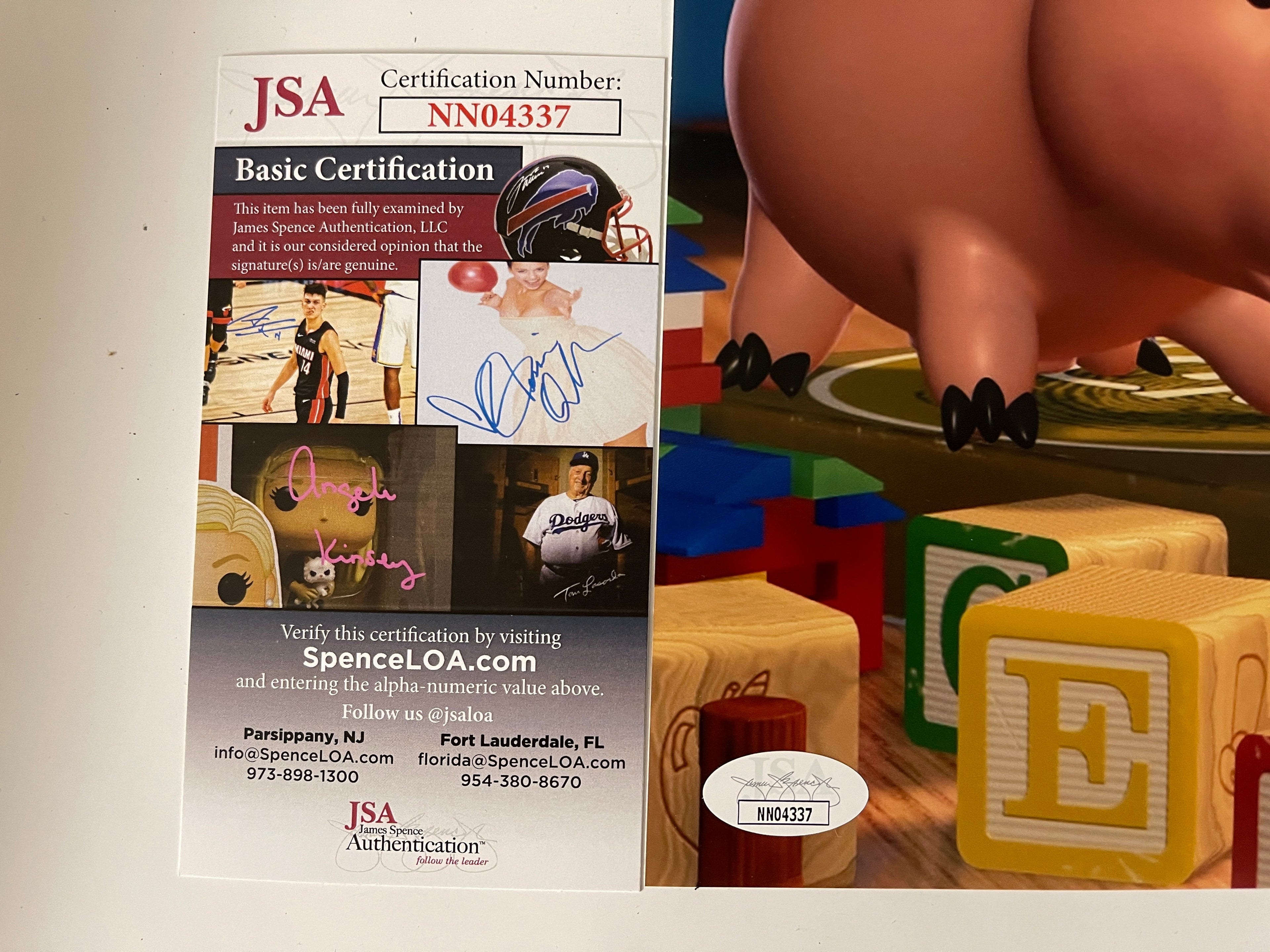 John Ratzenberger Signed Matte 8X10 Photo With JSA COA Toy Story Voice of Hamm