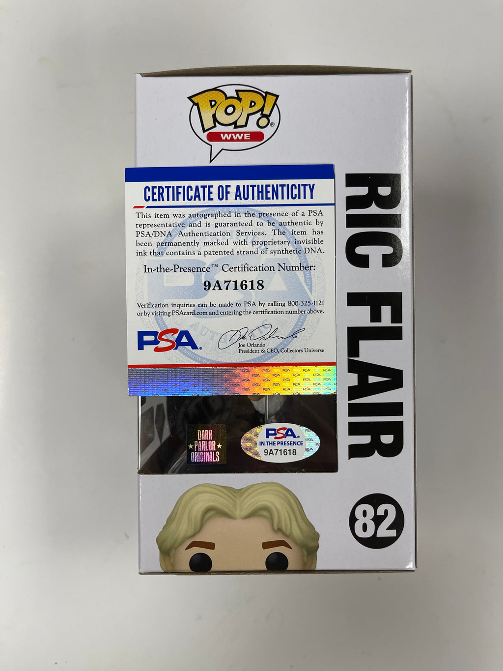 Ric Flair Signed WWE Wrestling 16X Champion Vaulted Diamond #82 Funko Pop! With PSA/DNA COA