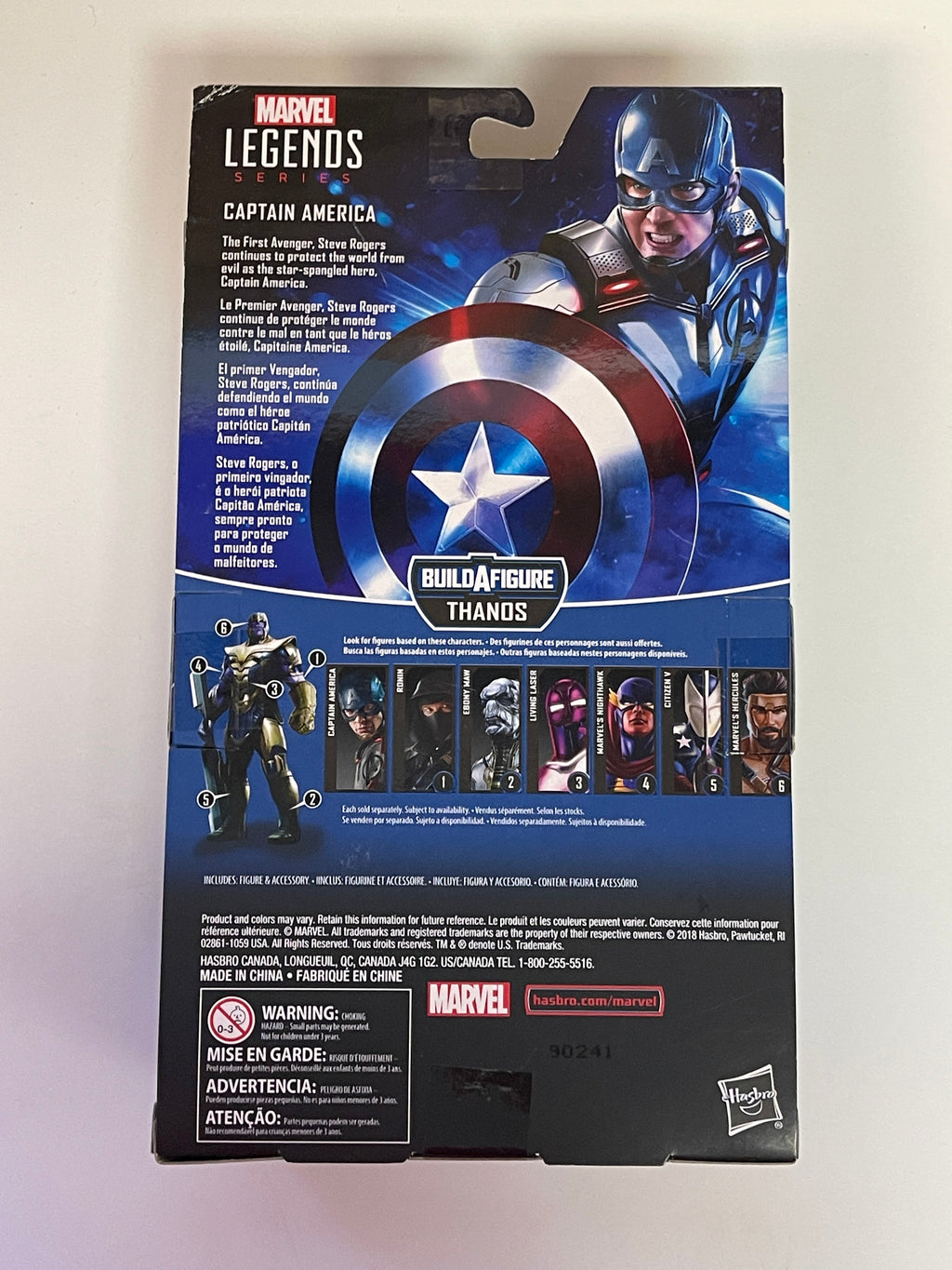 Marvel Legends Avengers Endgame Captain America 6 Inch Figure Thanos BAF