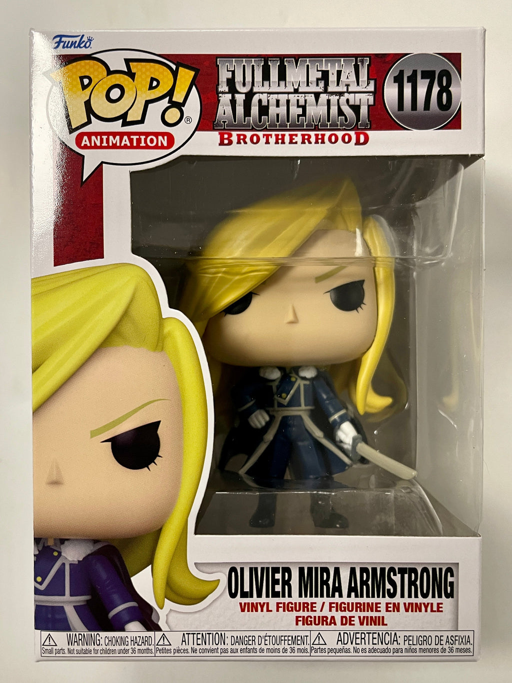 Funko Pop! Animation Oliver Mira Armstrong #1178 FullMetal Alchemist Brotherhood 2022