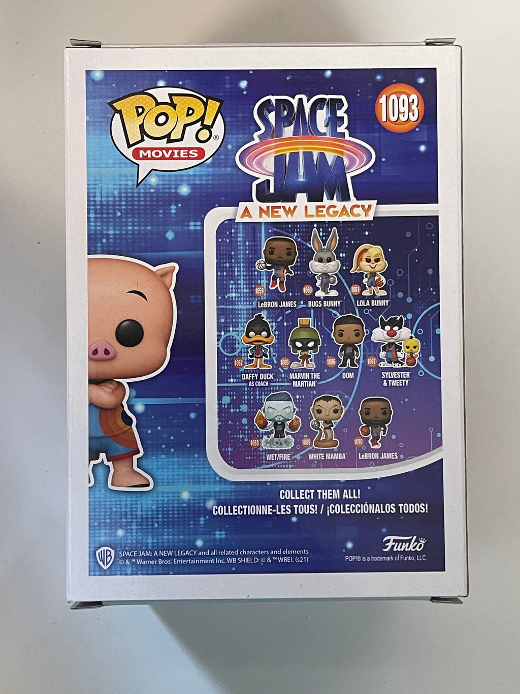 Funko Pop! Movies Porky Pig #1093 Space Jam 2 Funko Shop Exclusive Looney Tunes