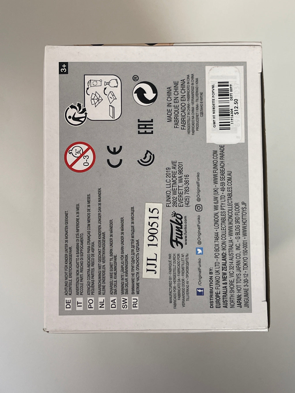 Funko Pop! HT Nerdette #SE Hot Topic 2019 Vaulted Exclusive