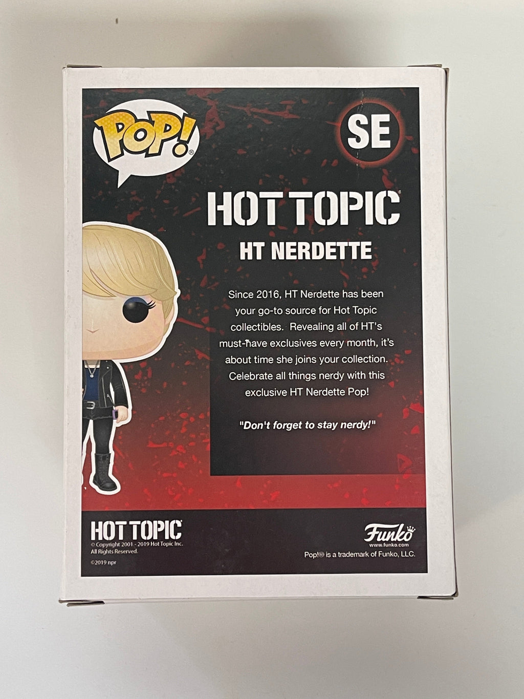 Funko Pop! HT Nerdette #SE Hot Topic 2019 Vaulted Exclusive