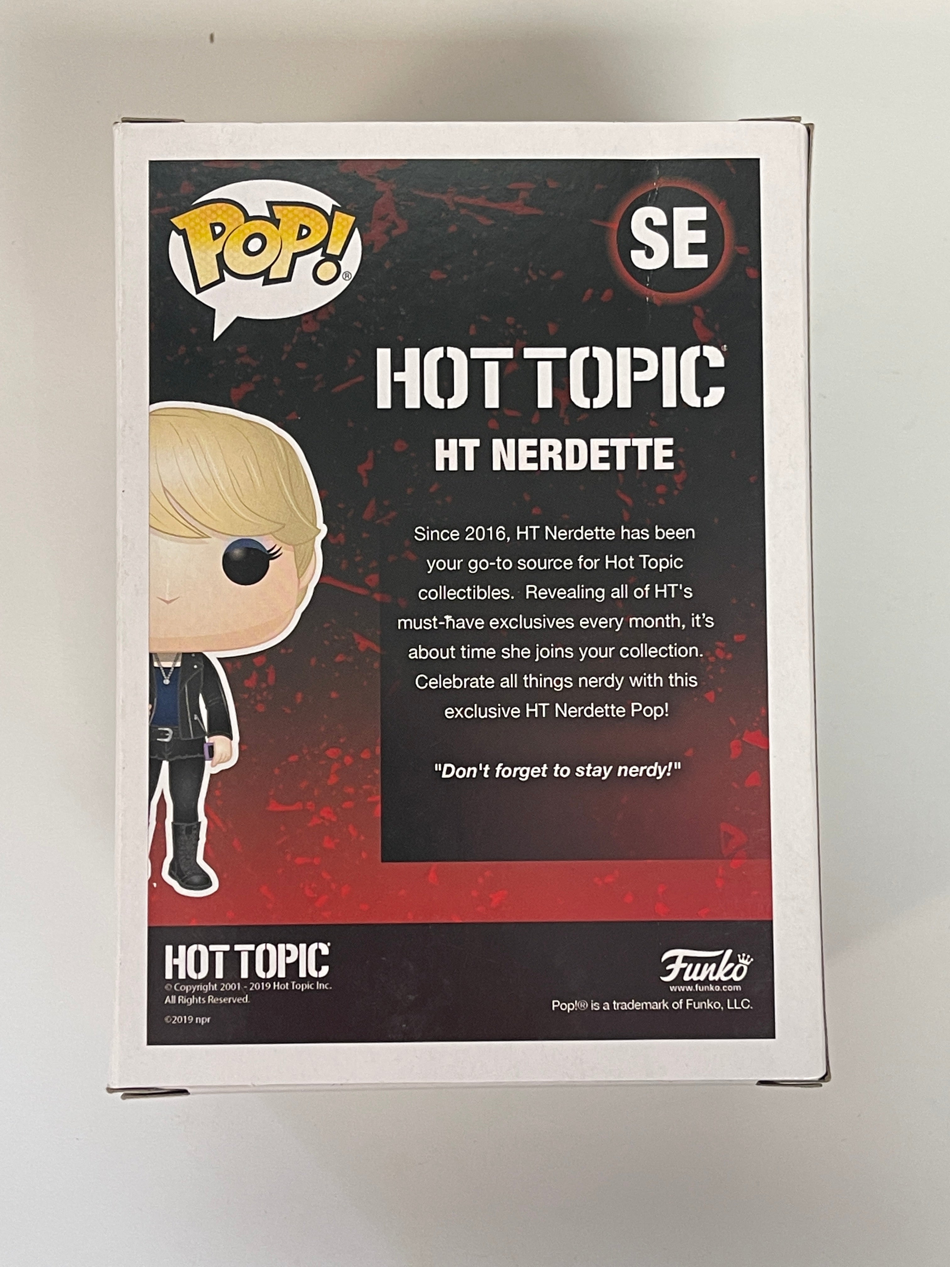 Funko Pop! HT Nerdette #SE Hot Topic 2019 Vaulted Exclusive