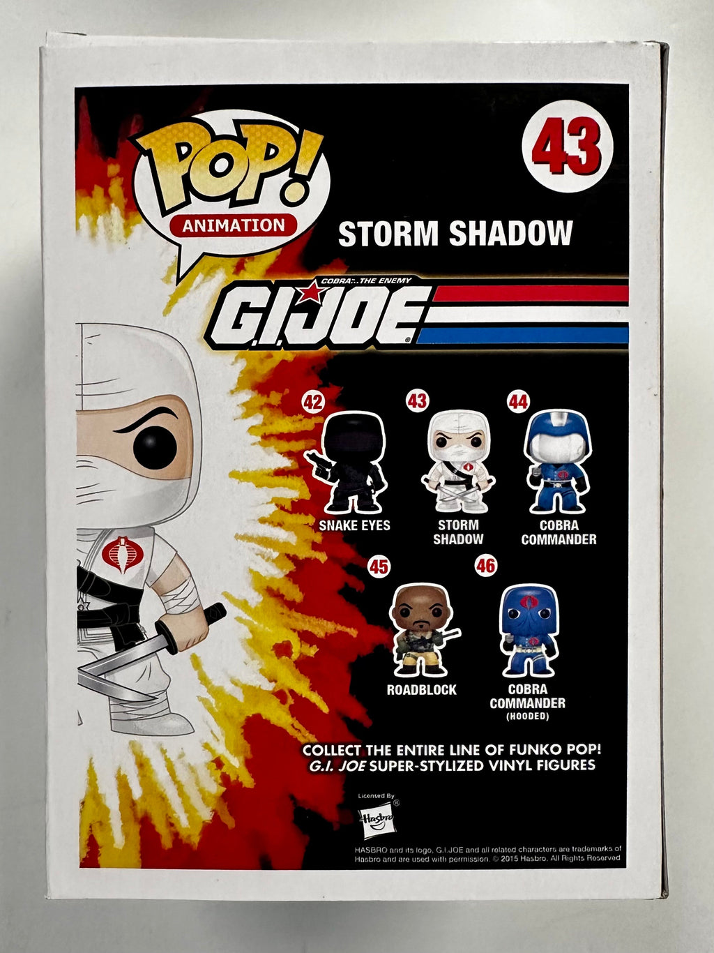 Funko Pop! Animation Storm Shadow #43 GI Joe 2015 Bait Pre-Release Vaulted Exclusive
