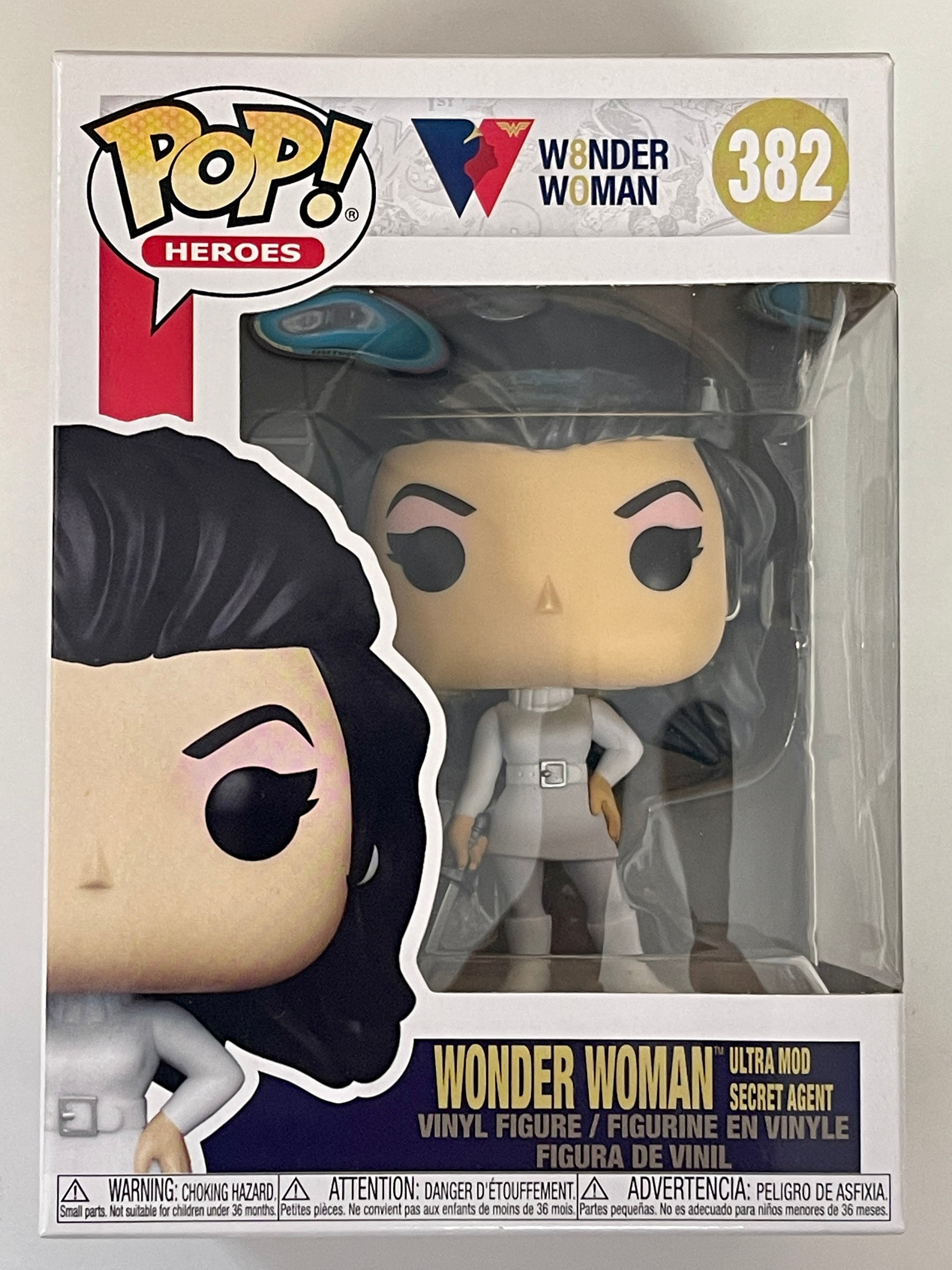 Funko Pop! DC Heroes Wonder Woman (Ultra Mod Super Agent) #382 WW 80th Anniversary