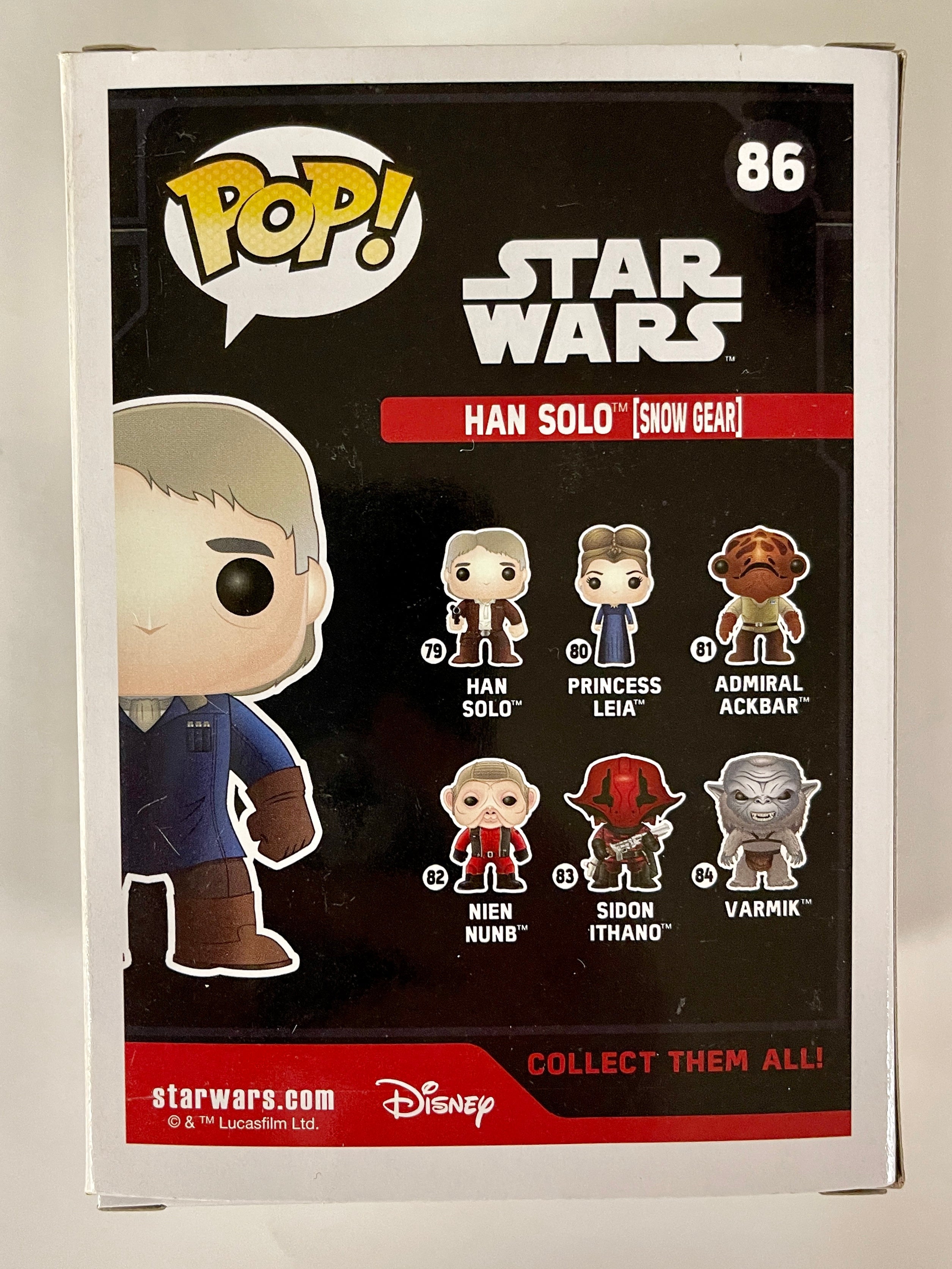 Funko Pop! Star Wars Han Solo (Snow Gear) #86 Loot Crate 2015 Vaulted Exclusive