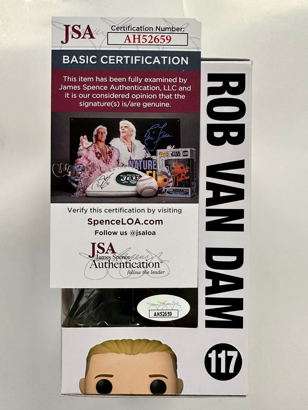 Rob Van Dam Signed WWE Wrestling Funko Pop! & Pin Money in the Bank Exclusive #117 With JSA COA
