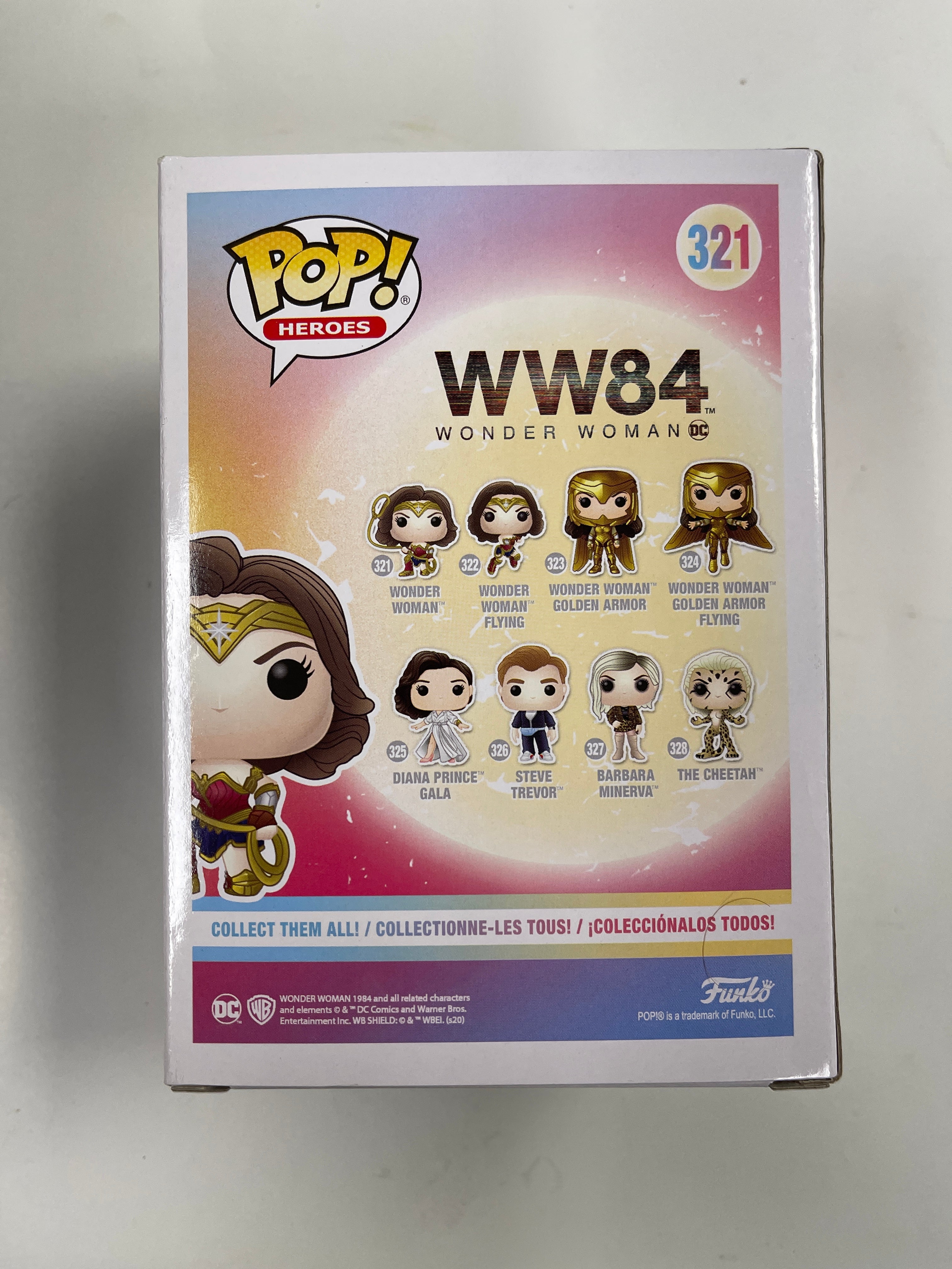 Funko Pop! DC Heroes Metallic Wonder Woman Throwing Lasso #321 WW84 2020