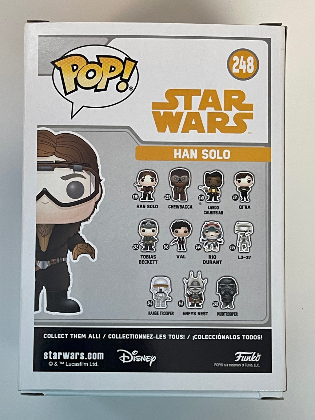 Funko Pop! Star Wars Han Solo With Goggles #248 A Star Wars Story Alden Ehrenreich 2018 Target Exclusive