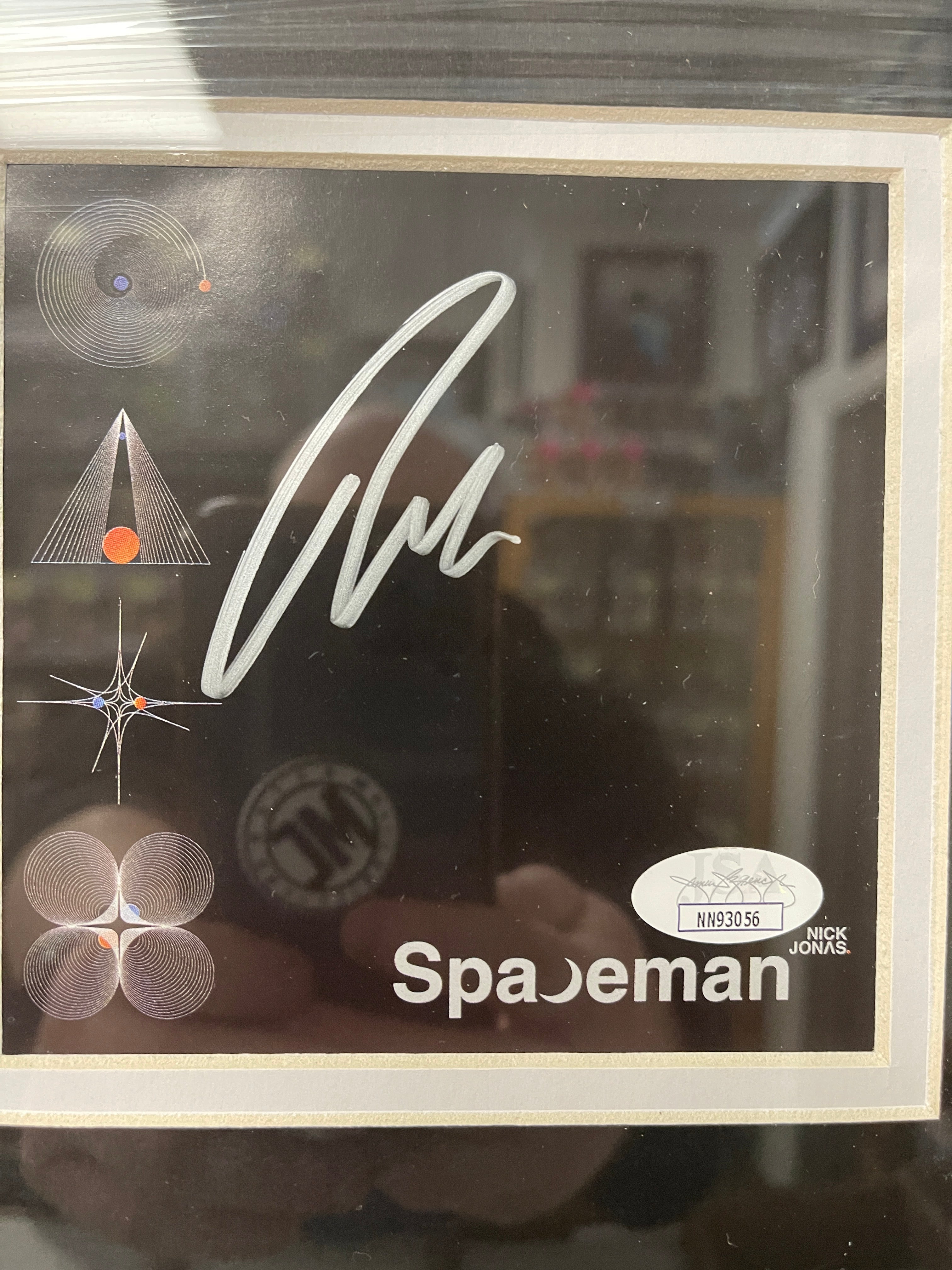 Nick Jonas Signed & Custom Framed Spaceman CD Insert With JSA COA