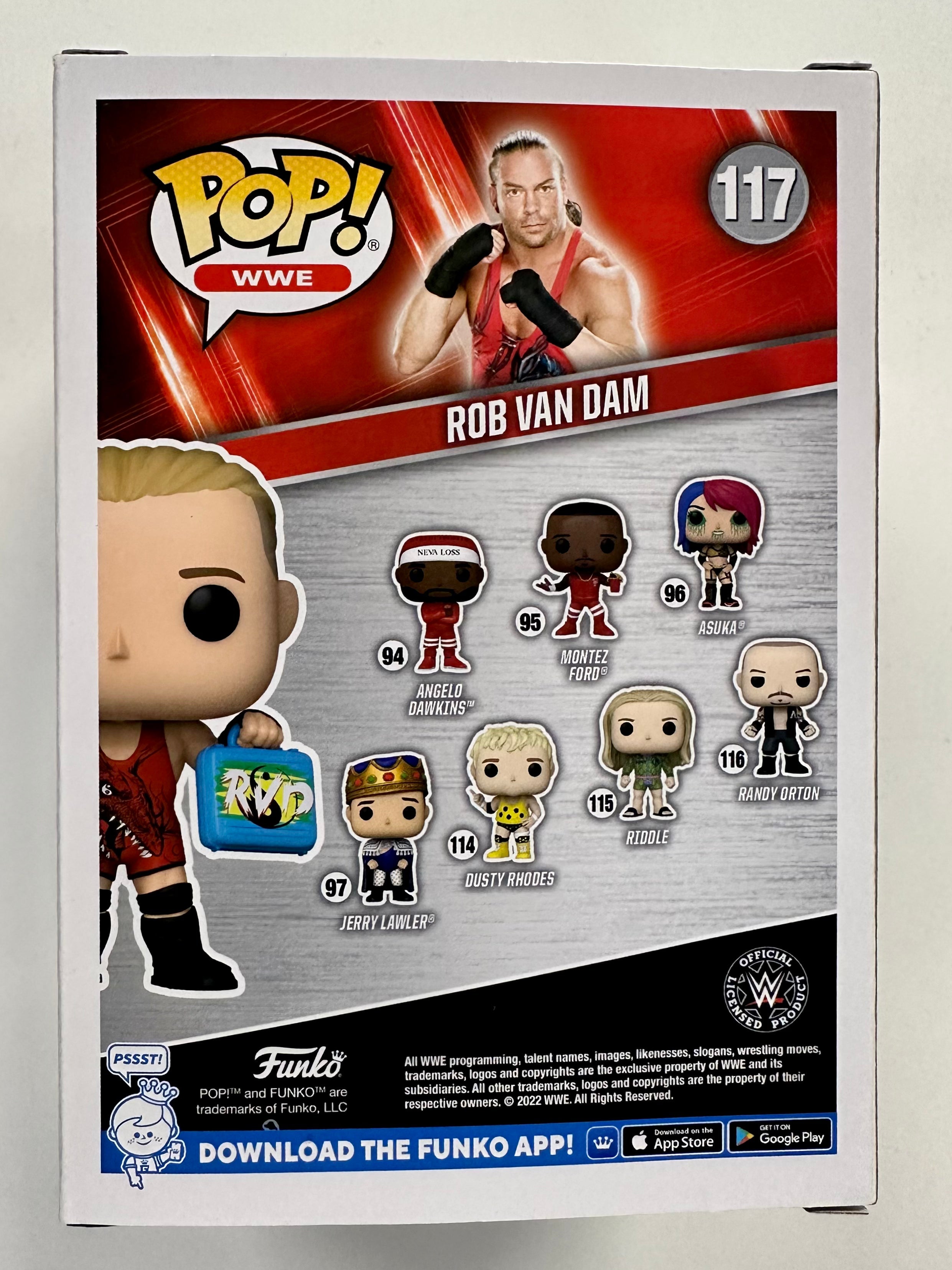 Rob Van Dam Signed WWE Wrestling Funko Pop! & Pin Money in the Bank Exclusive #117 With JSA COA