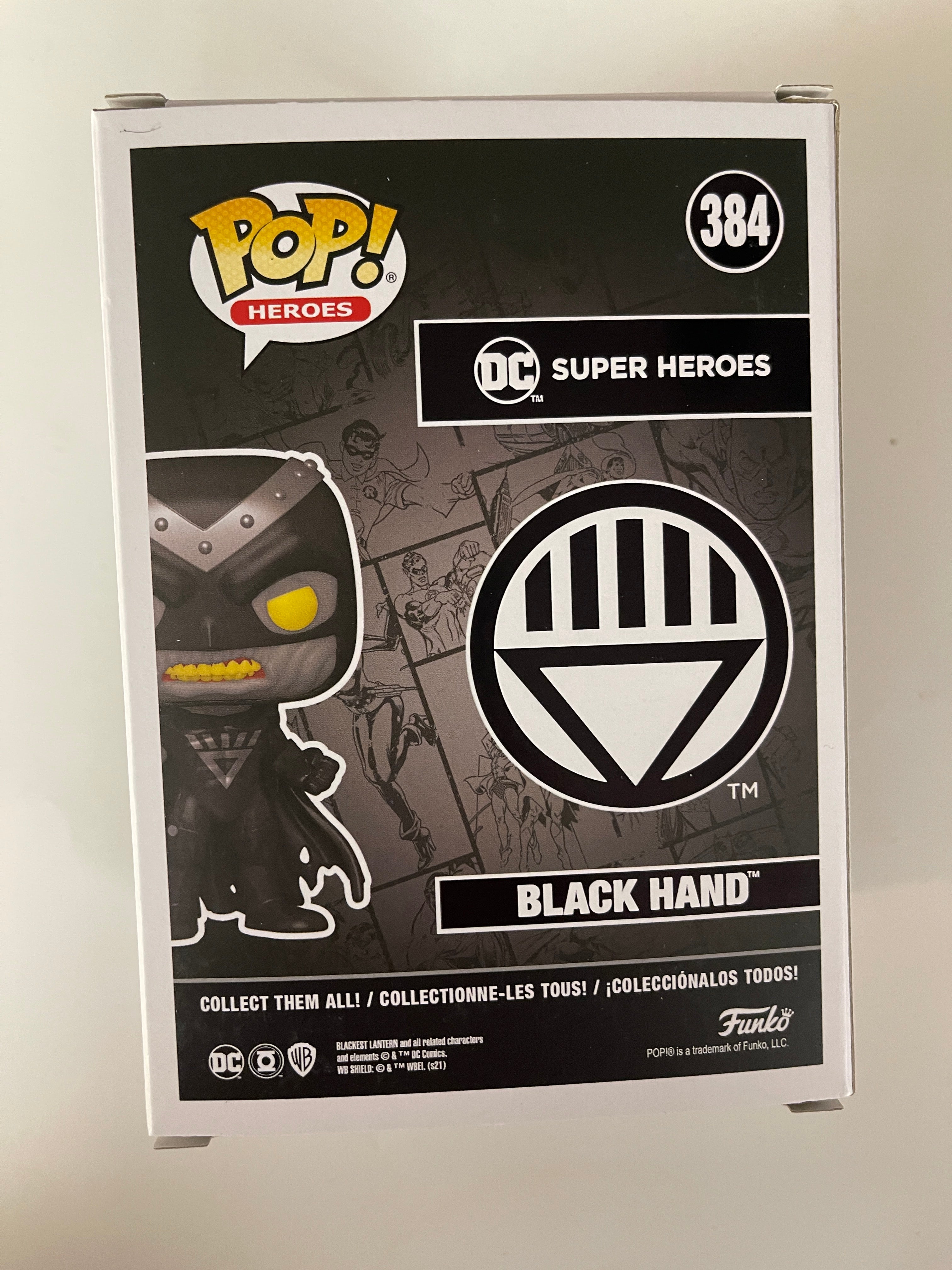 Funko Pop! DC Super Heroes Black Hand #384 Hot Topic 2021 Exclusive