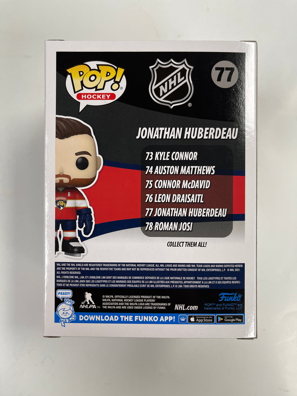 Funko Pop! Hockey Forward Jonathan Huberdeau #77 NHL Florida Panthers 2021