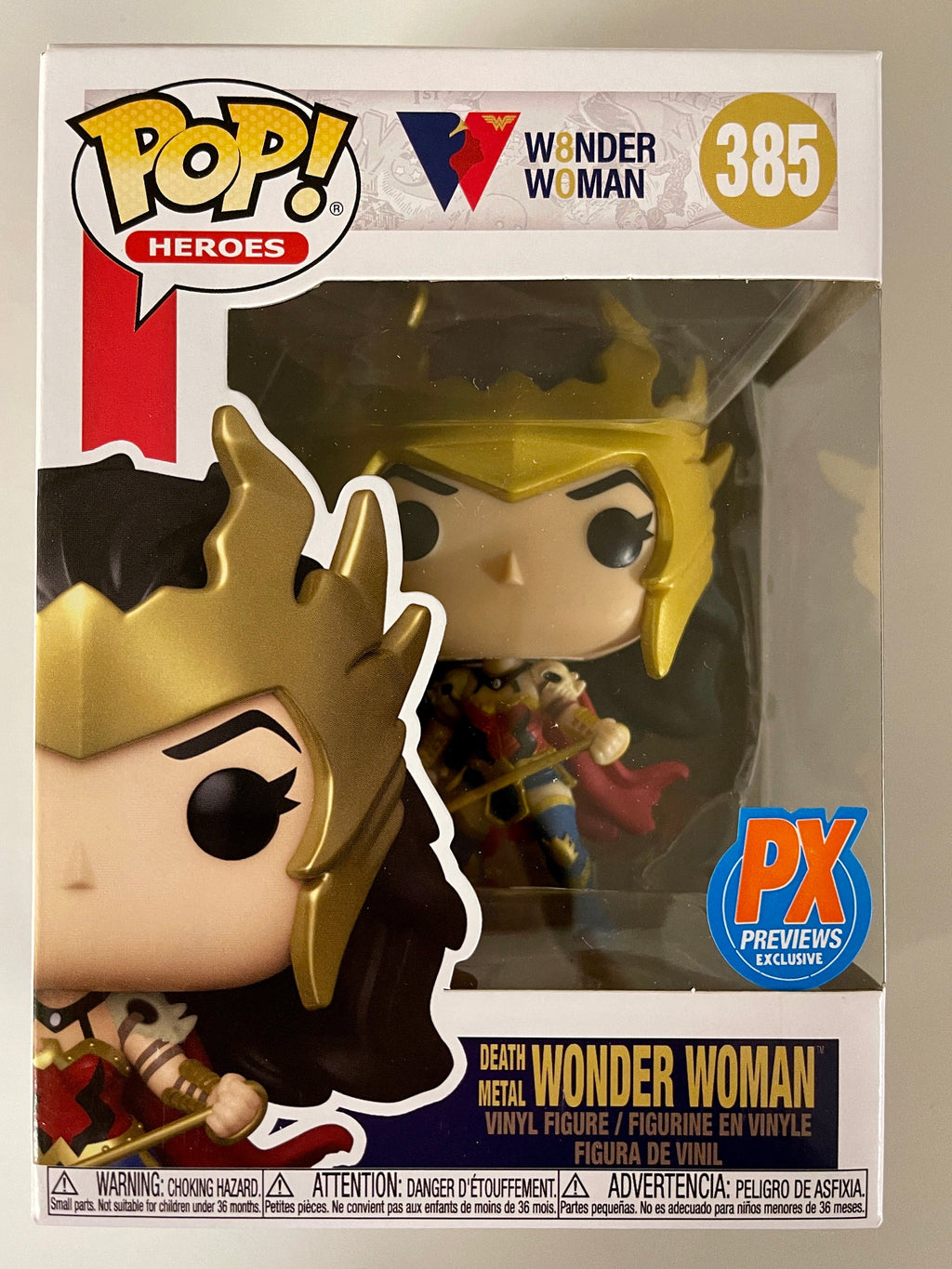 Funko Pop! DC Heroes Death Metal Woman #385 Previews PX Exclusive 80 Years
