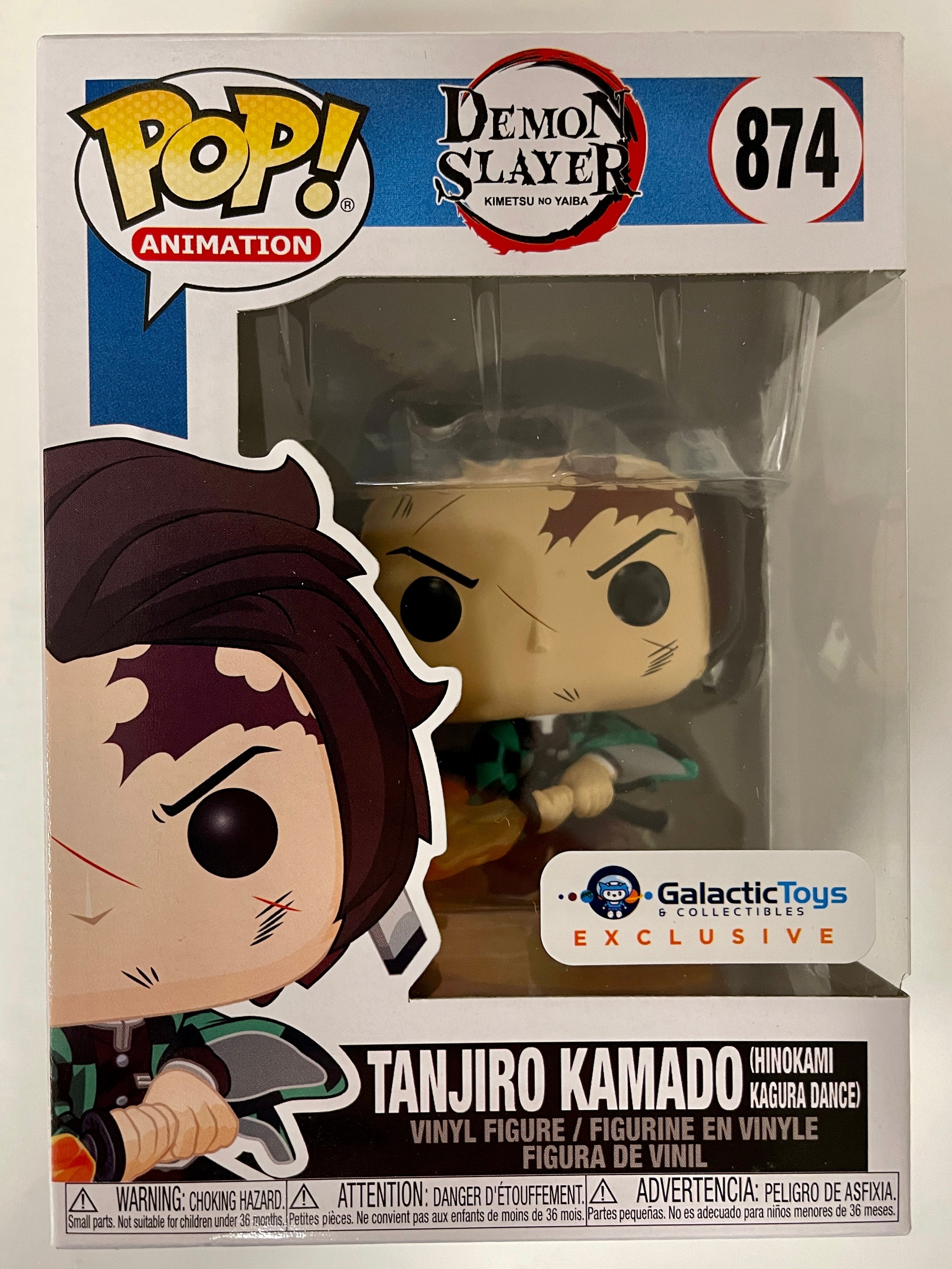 Funko Pop! Animation Tanjiro Kamado (Hinokami Kagura Dance) #874 Demon Slayer 2021 Exclusive