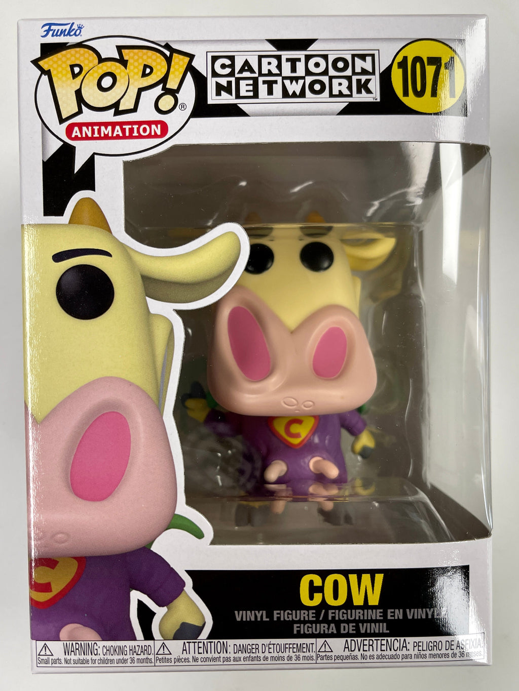 Funko Pop! Animation Super Cow #1071 Cow & Chicken Cartoon Network 2021