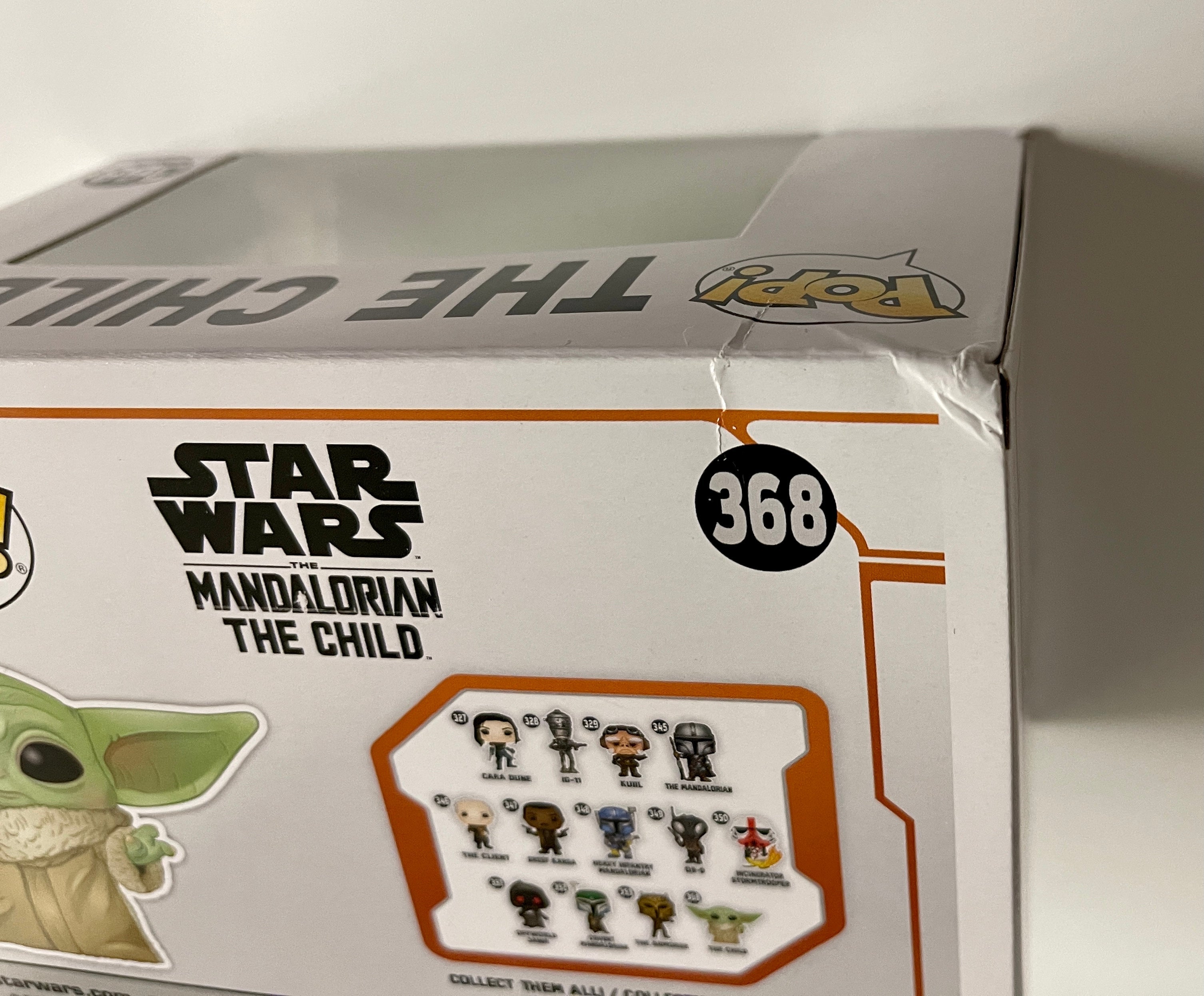 Funko Pop! Star Wars The Child #368 Mandalorian Baby Yoda Grogu Box Damage