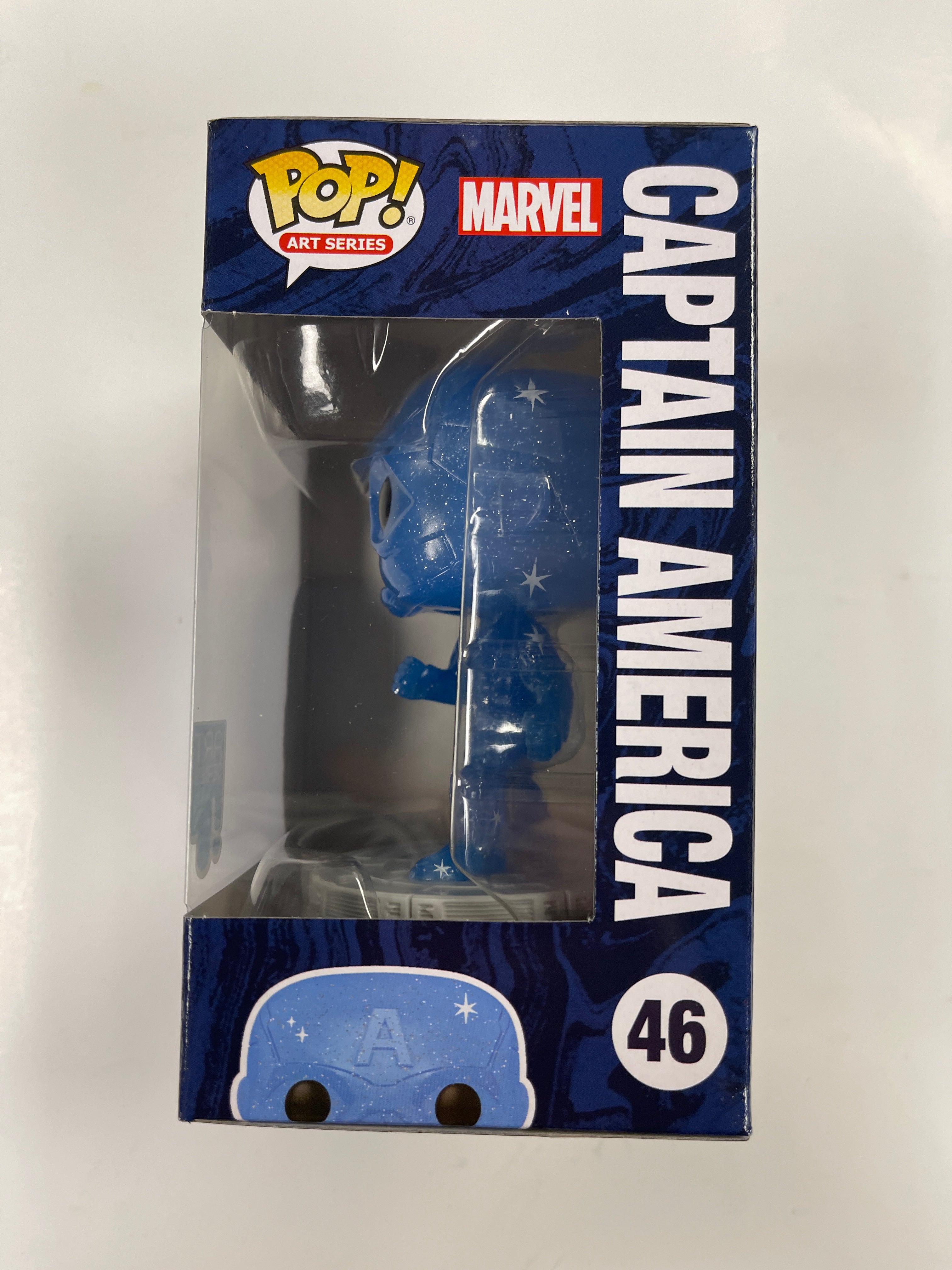Funko Pop! Marvel Studios Captain America (Blue) #46 Infinity Saga Art Series