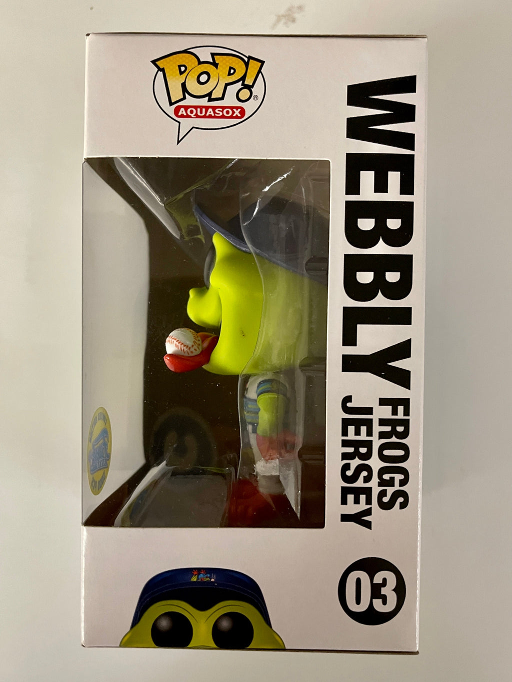 Funko Pop! Webbly Frogs Jersey #03 Everett AquaSox Funko Field LE 5000 Pcs Vaulted 2019