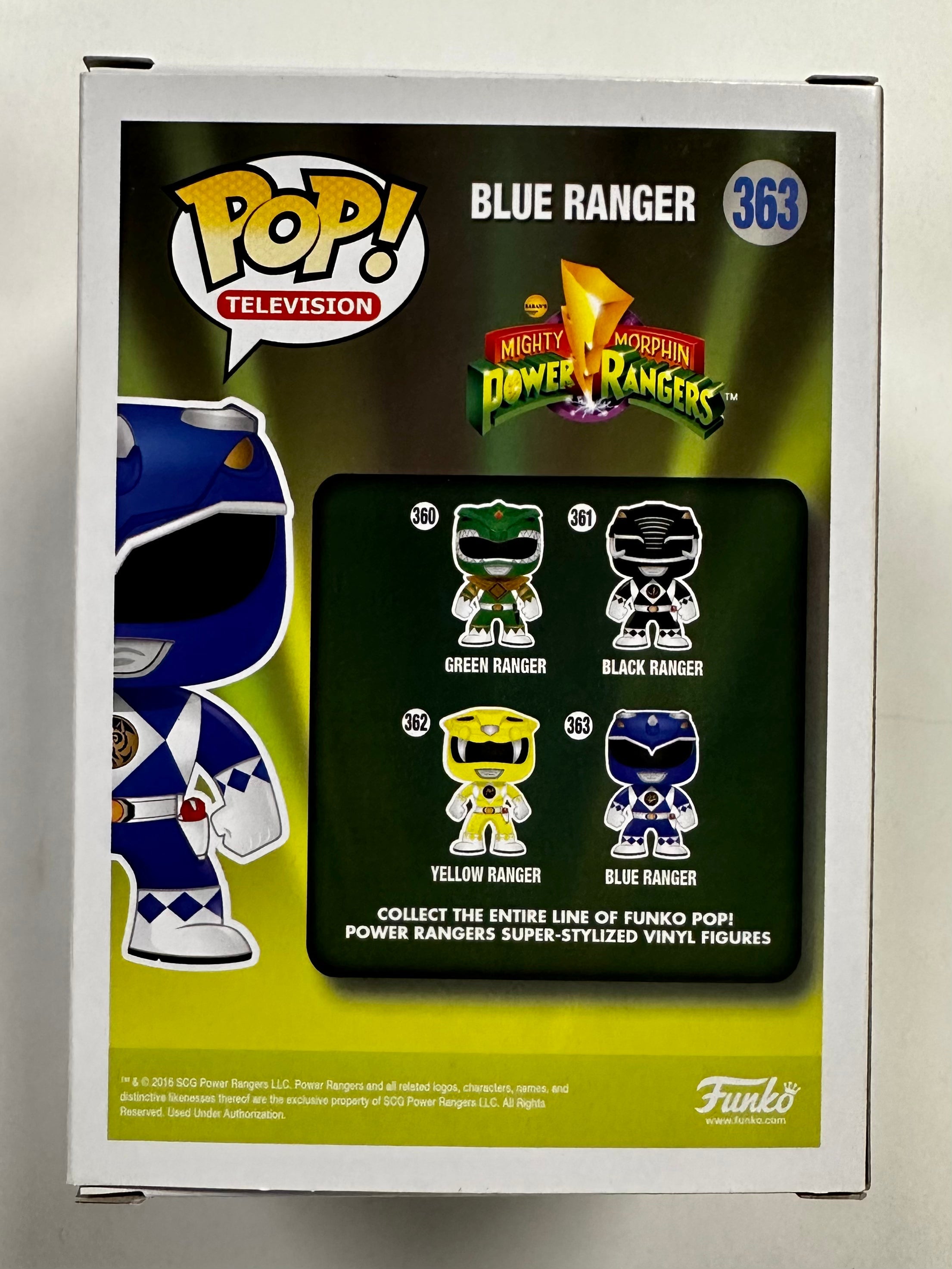 Funko Pop! Television Metallic Blue Power Ranger #363 Vaulted 2016 GS Exclusive