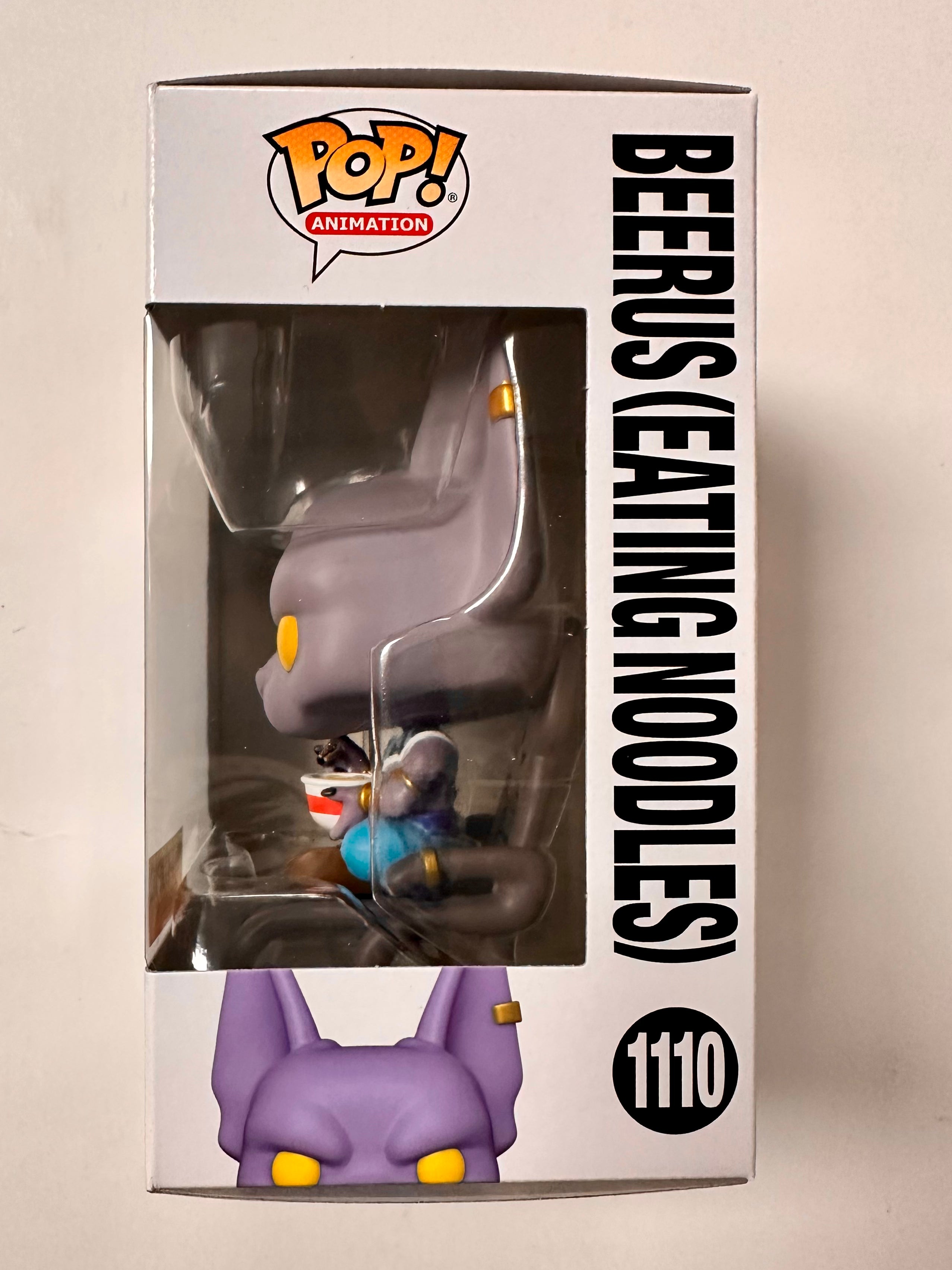 Funko Pop! Animation Beerus Eating Noodles #1110 Dragon Ball Super HT Exclusive