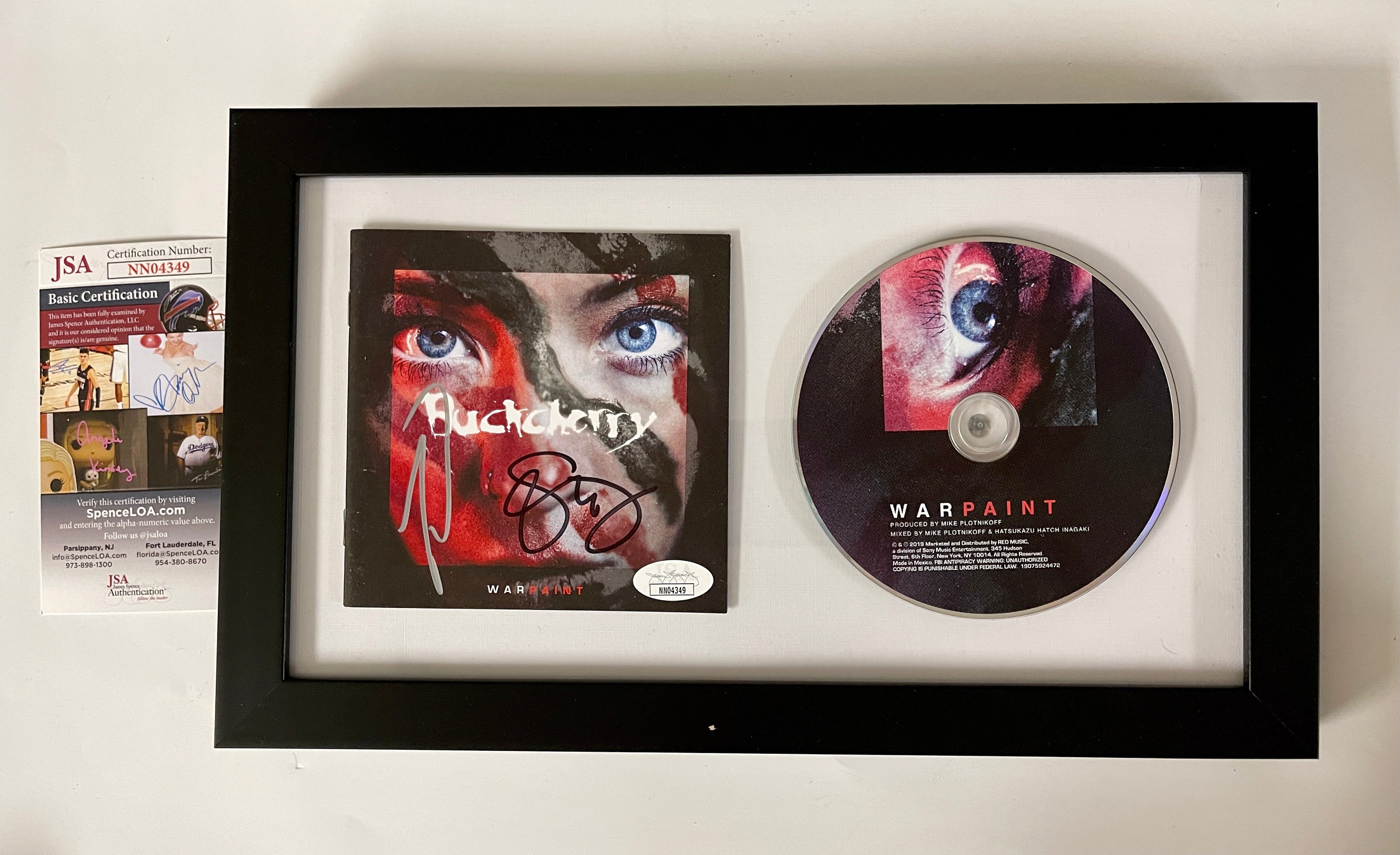 buckcherry-signed-framed-warpaint-cd-booklet-with-jsa-coa-josh-todd-stevie-d