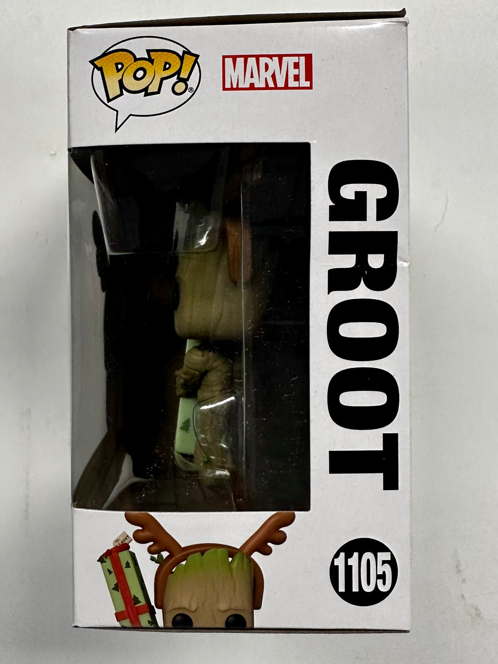 Funko Pop! Marvel Groot W/ Present #1105 Guardians Of The Galaxy Holiday Special 2022