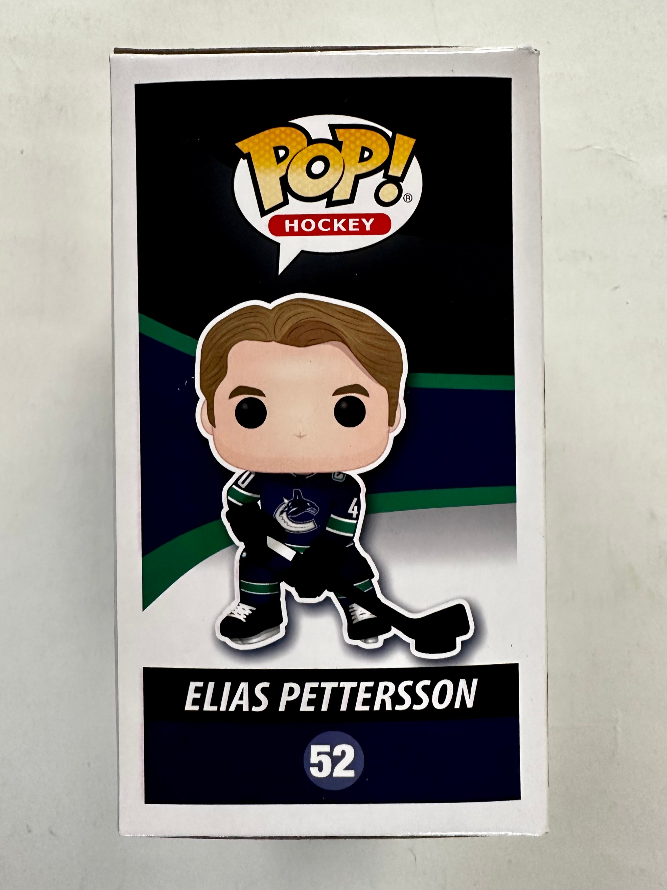 Elias Pettersson Signed Vancouver Canucks Funko Pop! #52 With JSA COA NHL Hockey