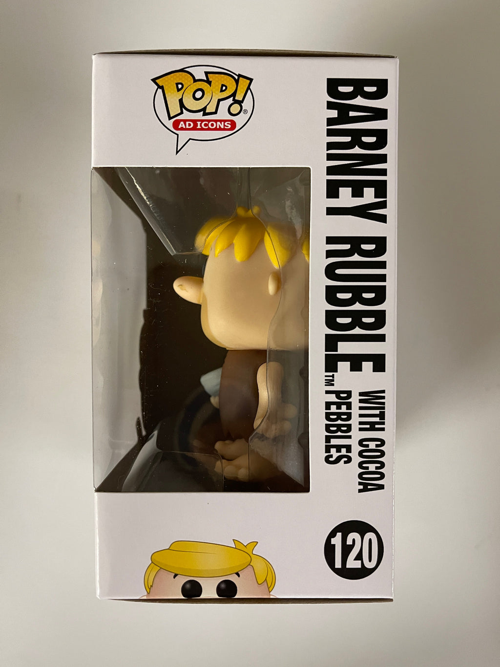 Funko Pop! Ad Icons Barney Rubble W/ Cocoa Pebbles #120 Post Cereal Flintstones