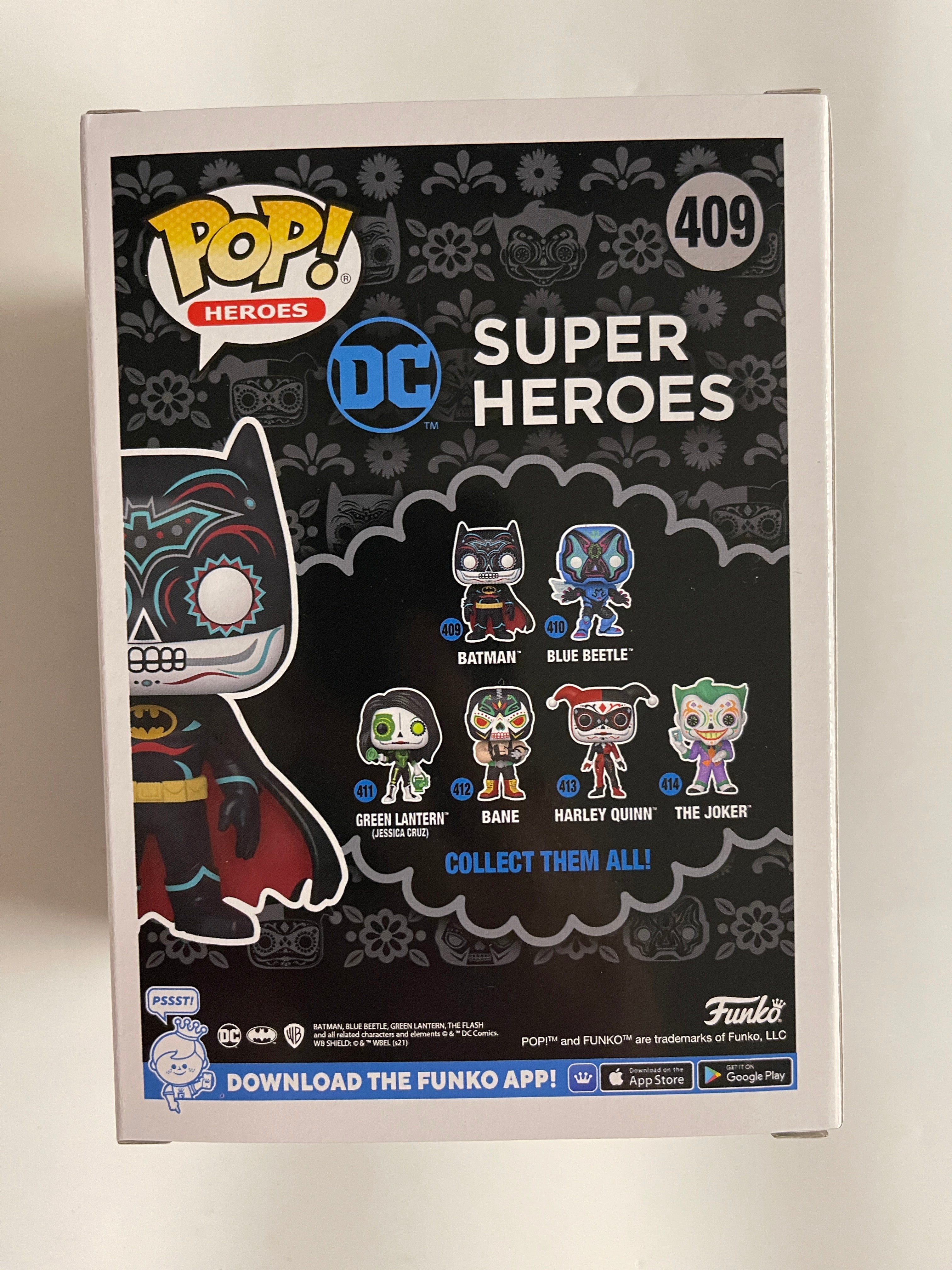 Funko Pop! DC Heroes Dia De Los Muertos Batman #409 Day Of The Dead