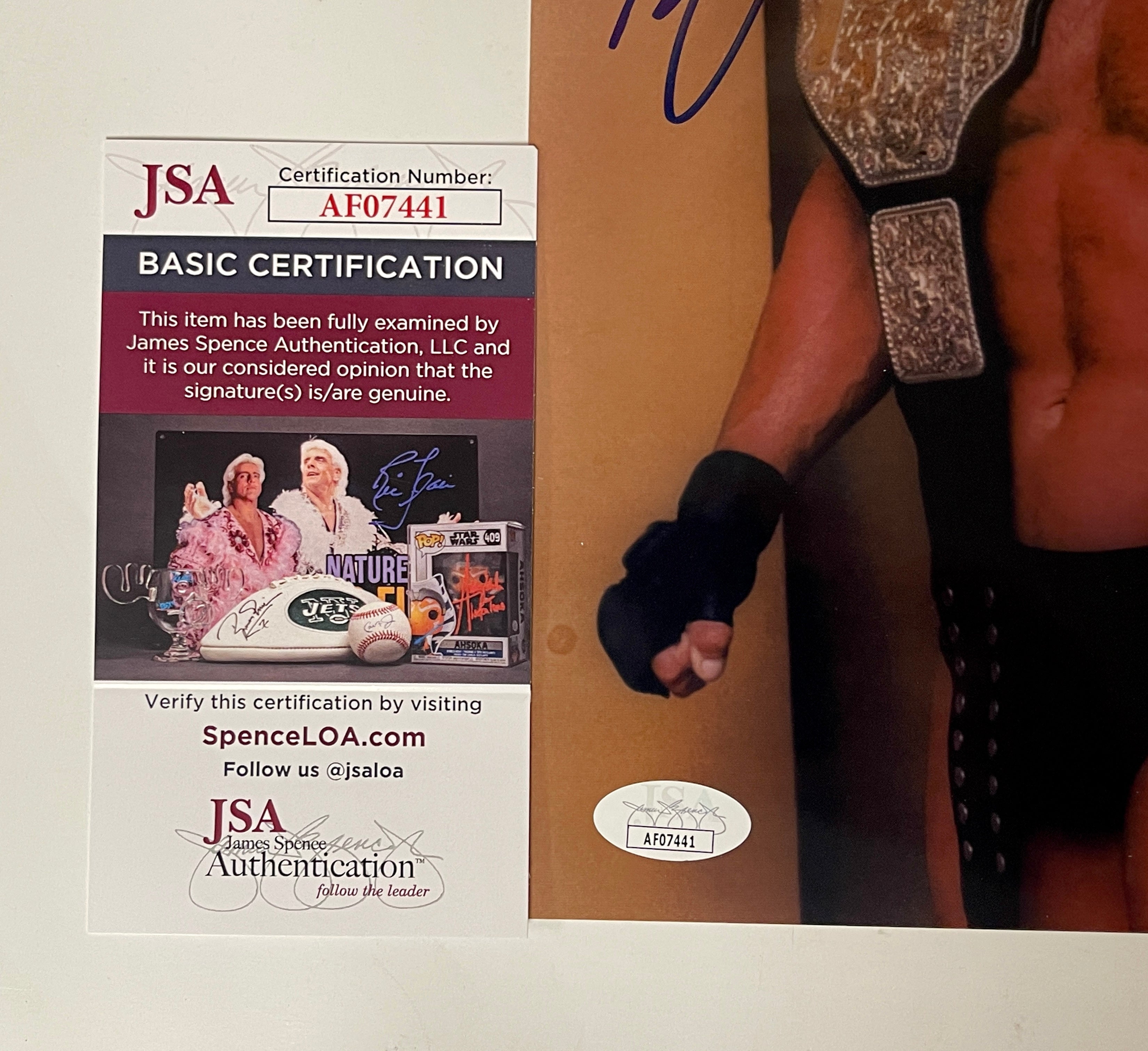 bill-goldberg-signed-wwe-wrestling-8x10-photo-with-jsa-coa-the-spear-wcw