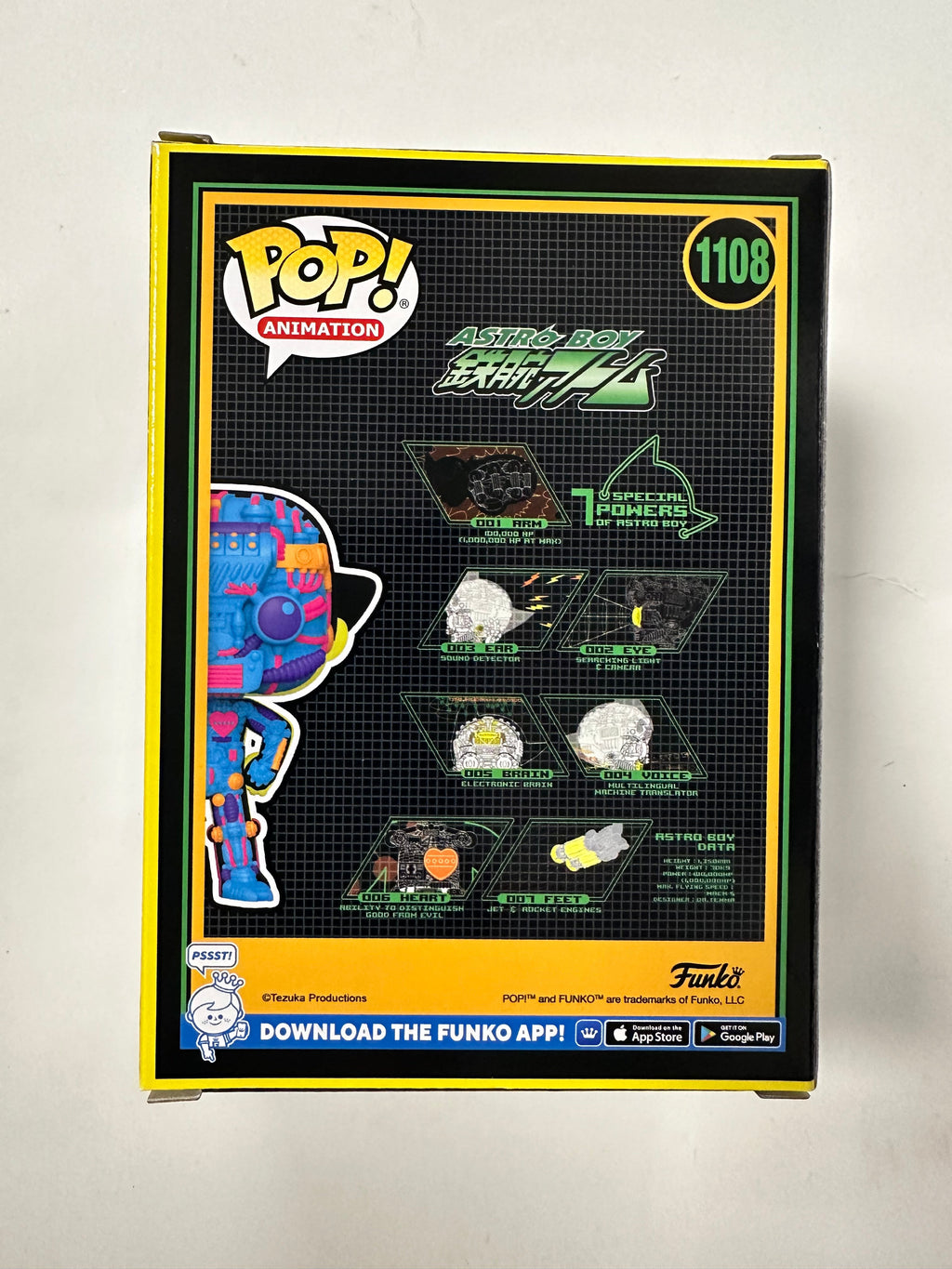 Funko Pop! Animation Black Light AstroBoy (Exposed) #1108 Bait 2022 Exclusive
