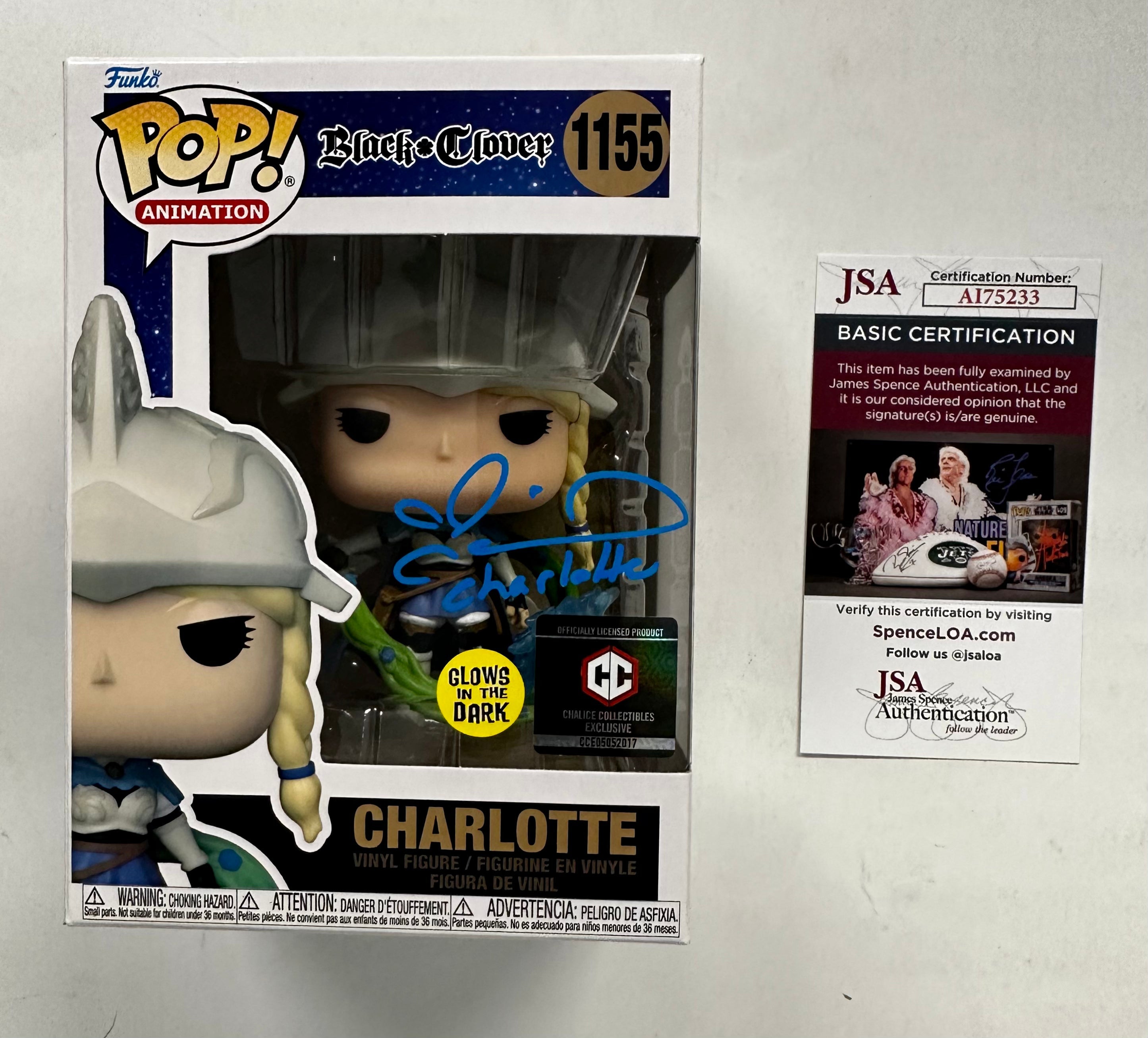 colleen-clinkenbeard-signed-black-clover-charlotte-funko-pop-1155-glow-exclusive-with-jsa-coa
