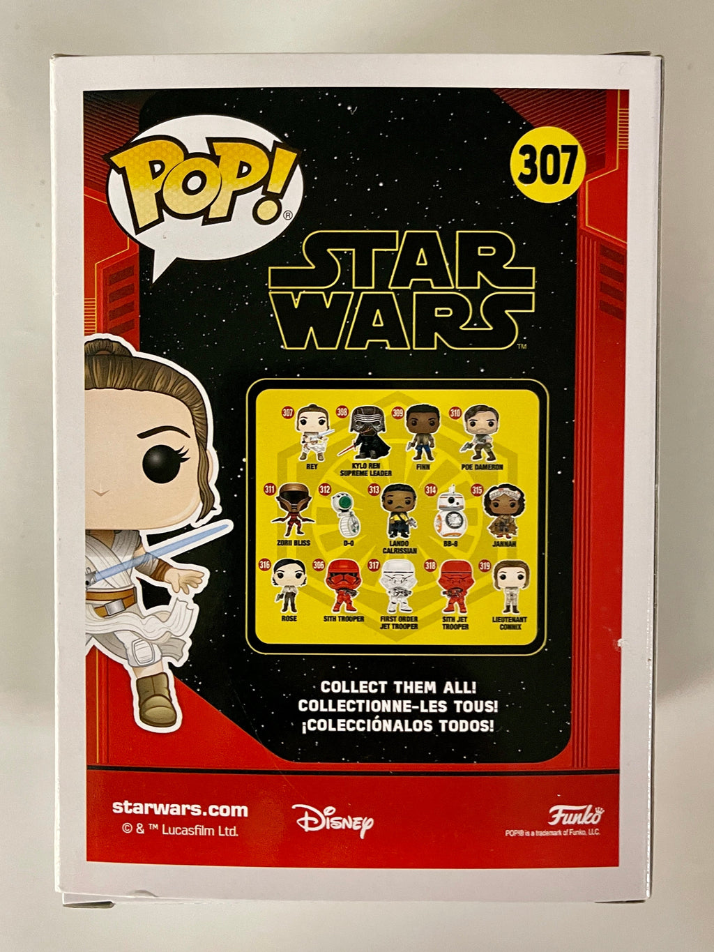 Funko Pop! Star Wars Rey With Lightsaber #307 Rise Of Skywalker 2019