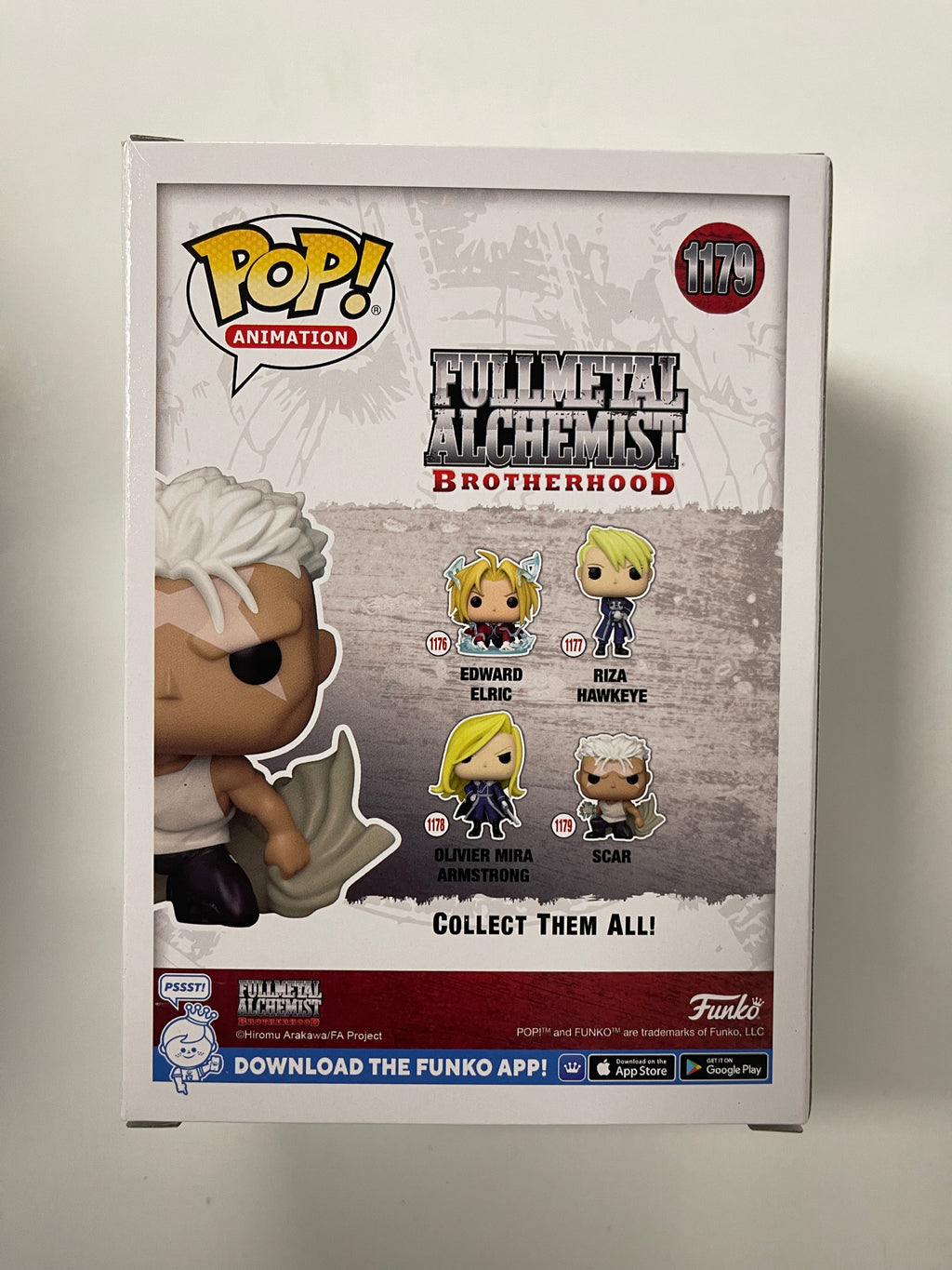 Funko Pop! Animation Scar #1179 FullMetal Alchemist Brotherhood 2022