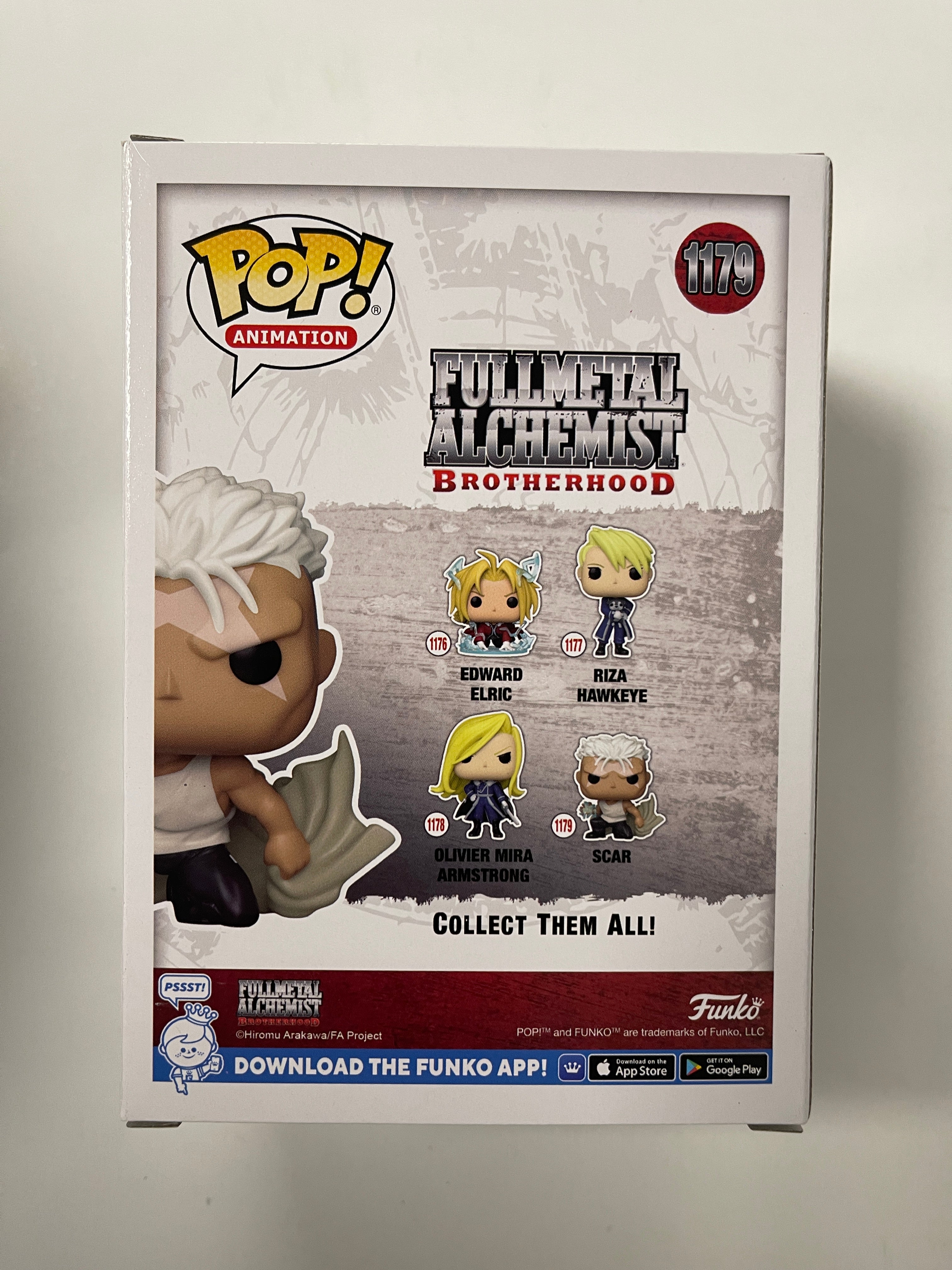 Funko Pop! Animation Scar #1179 FullMetal Alchemist Brotherhood 2022