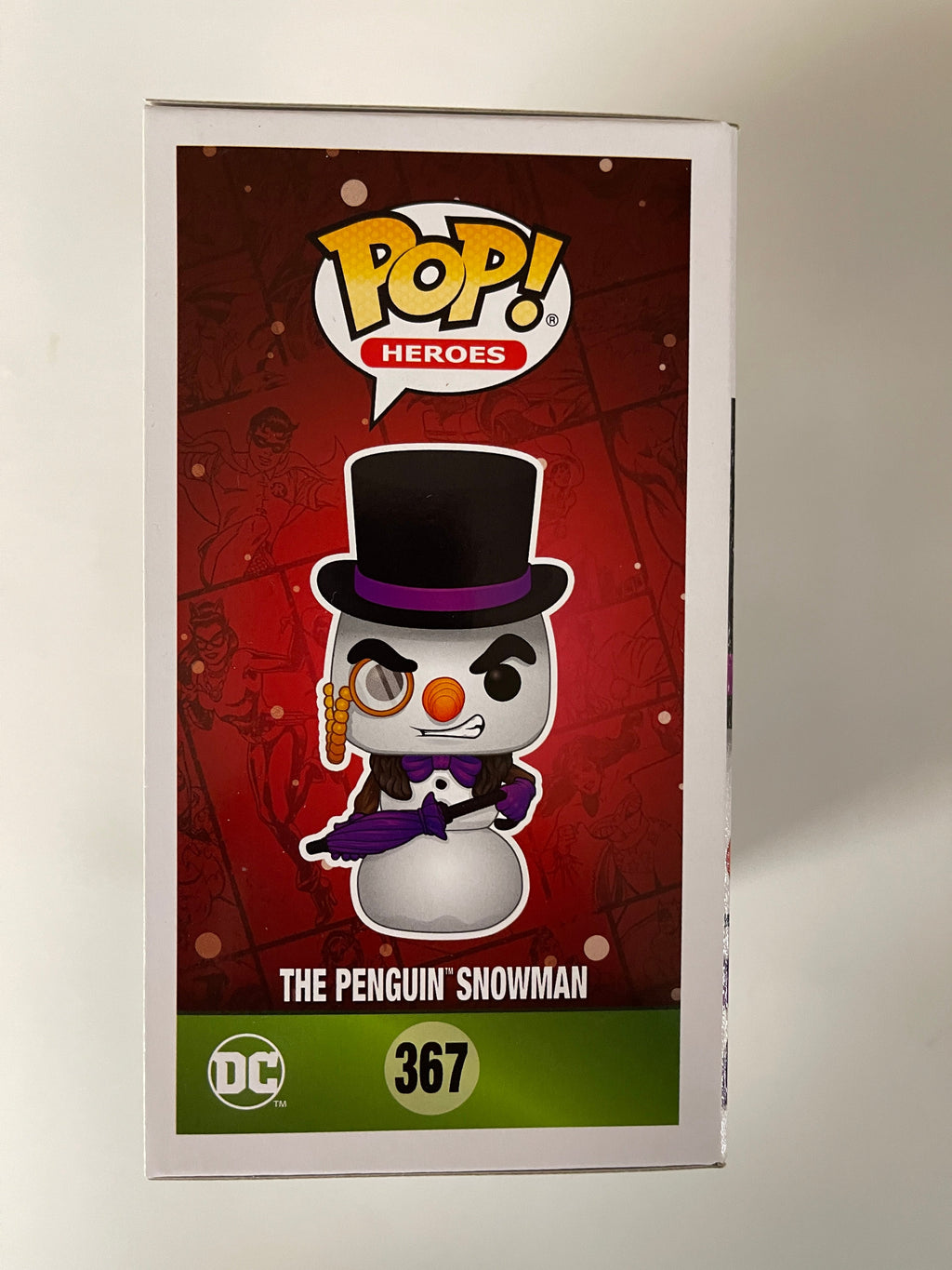 Funko Pop! DC Heroes The Penguin Snowman #367 Hot Topic Holiday Vaulted Exclusive